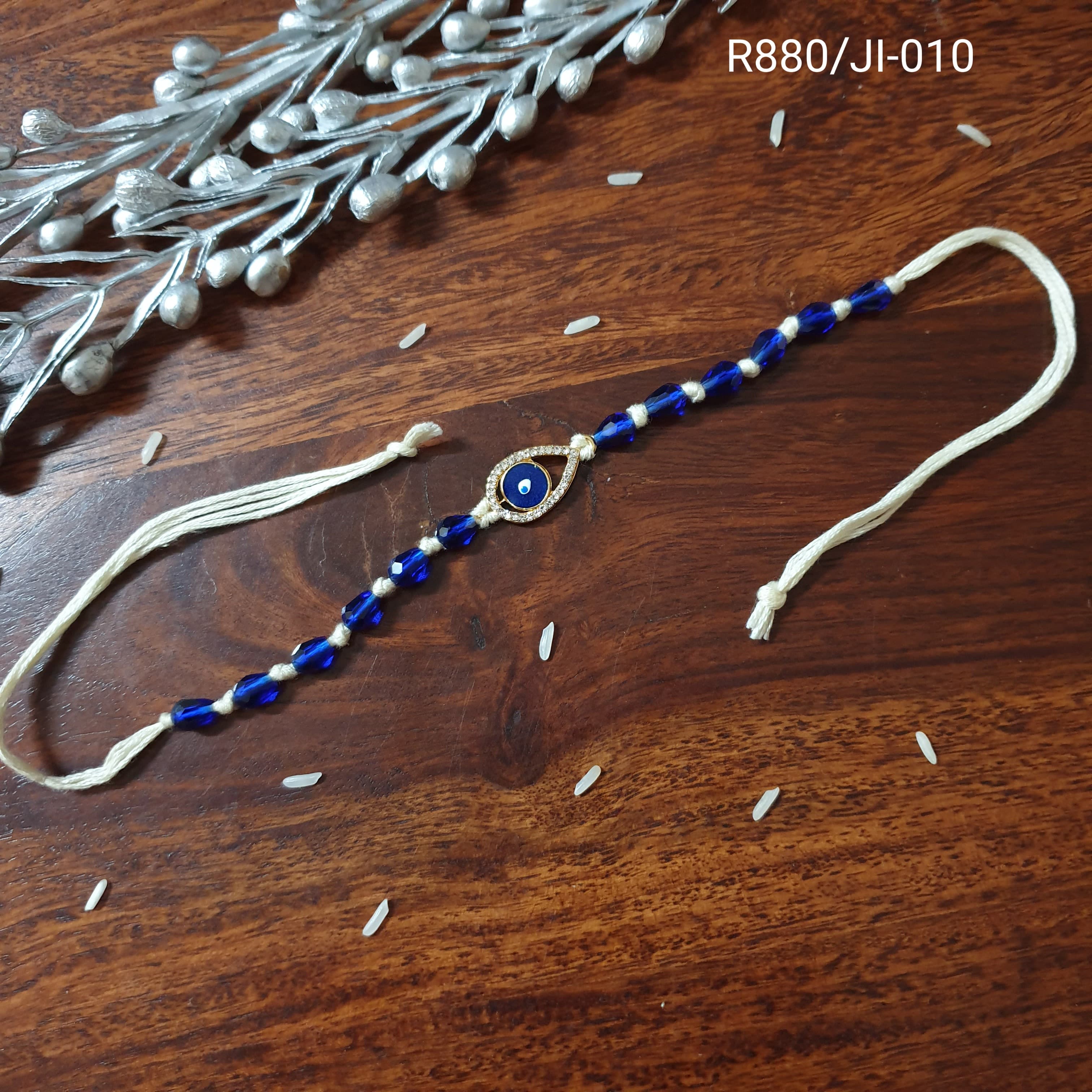 Evil Eye Stone Beaded Rakhi