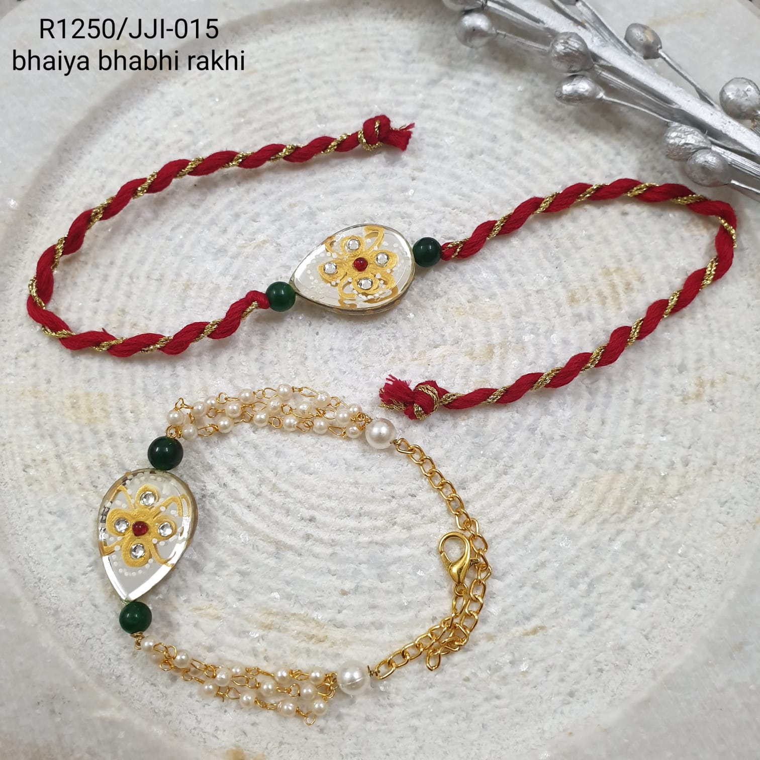 Fancy Rakhi For Brother And Bhabhi