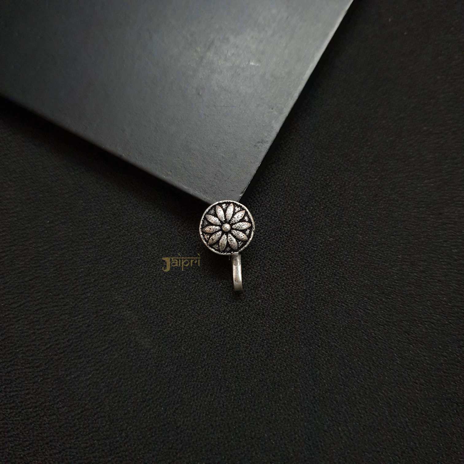 Floral Design Clip On Nose Pin