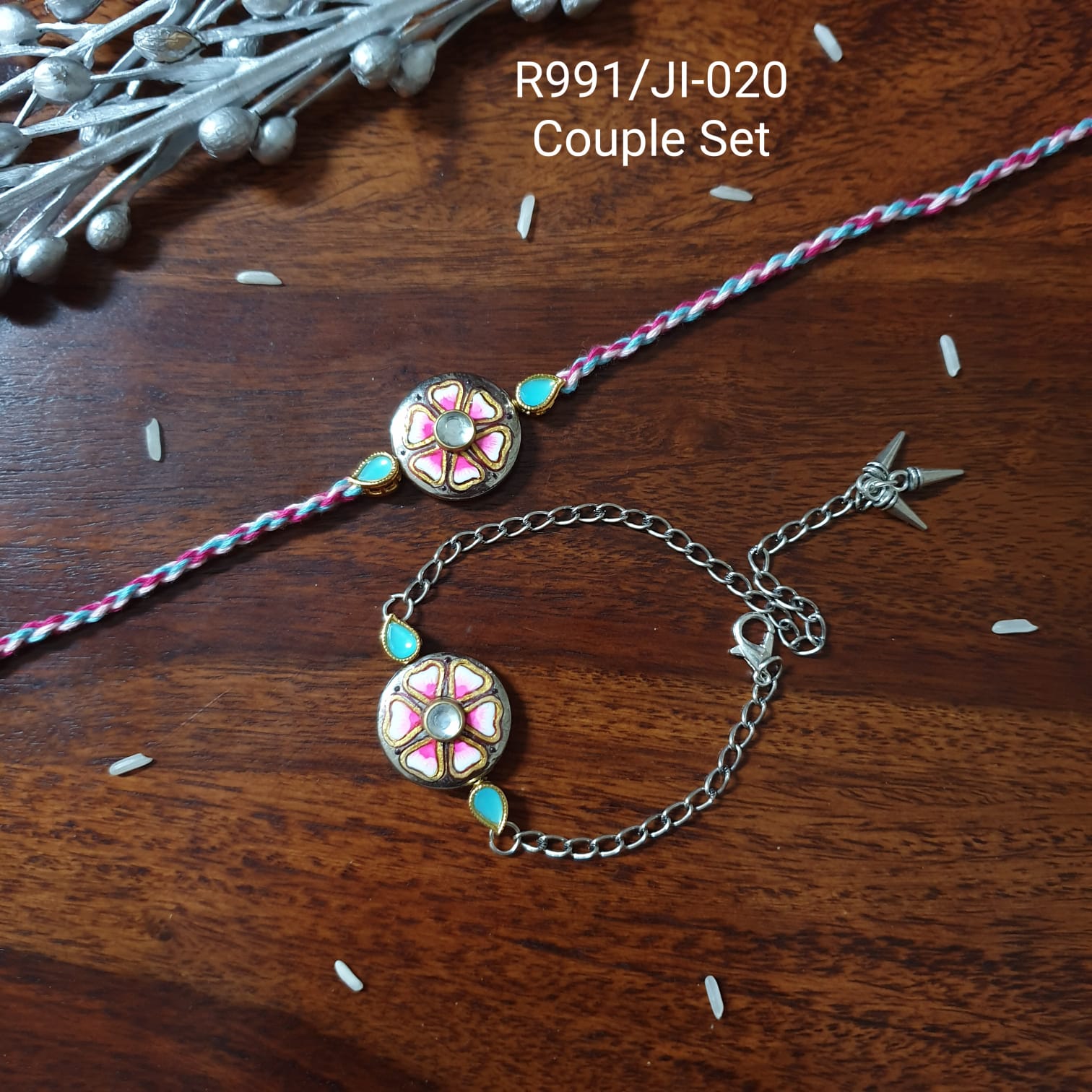 Floral Handpainted Rakhi For Rakshabandhan