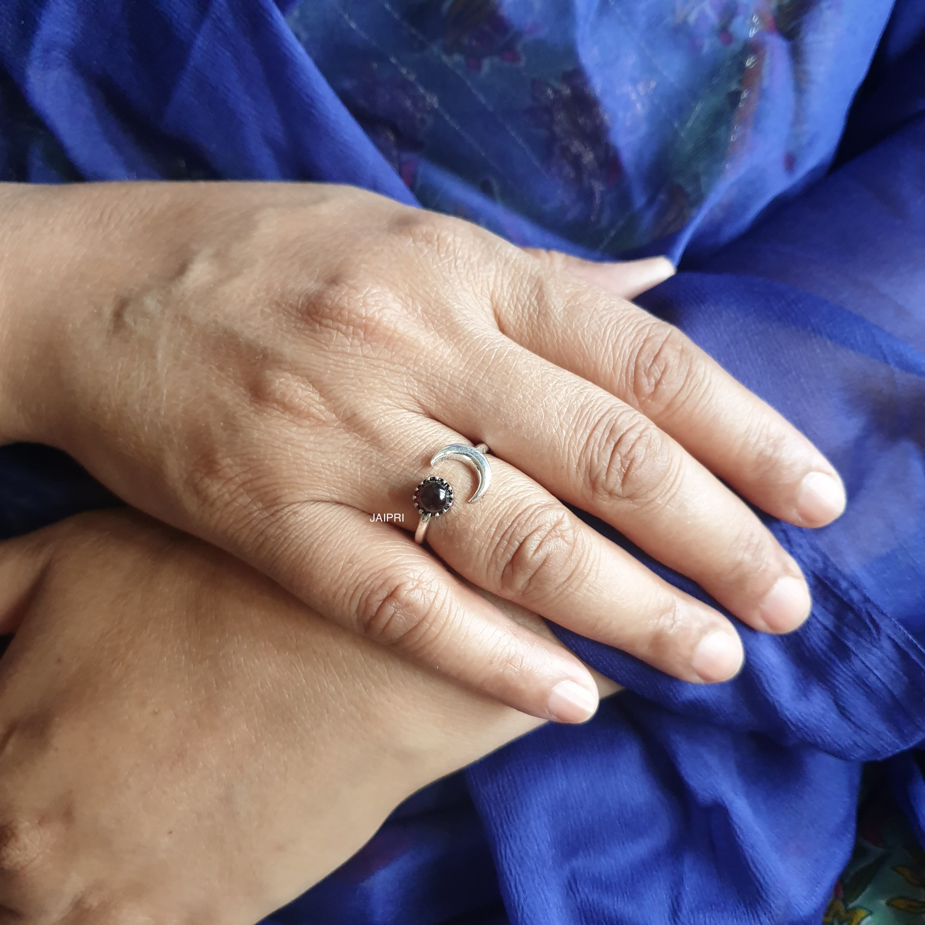 Garnet Stone Freesize Handmade Ring