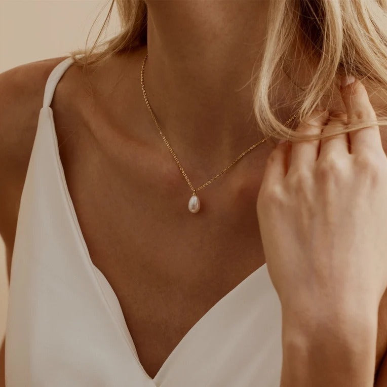 925 Sterling Silver Single Freshwater Pearl Necklace