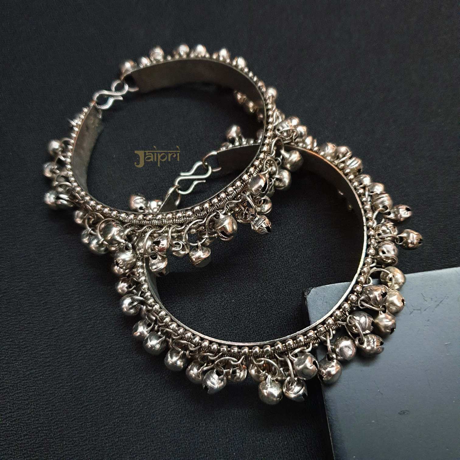 Antique Ghungroo Oxidised Bangles