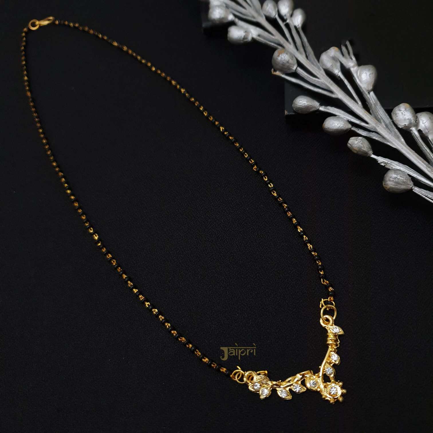 Unique AD Stone Gold Plated Mangalsutra