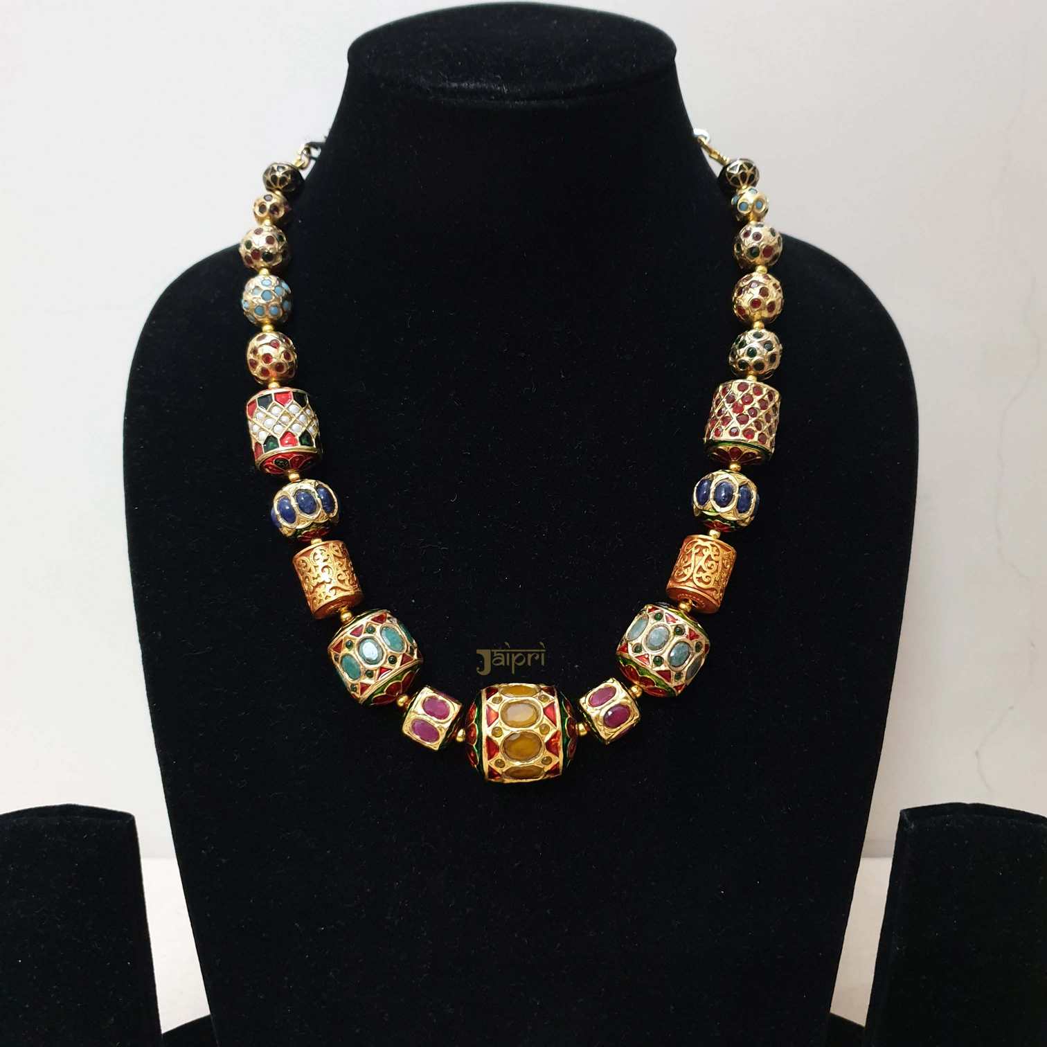 Unique Multicolor Beads Stone Necklace