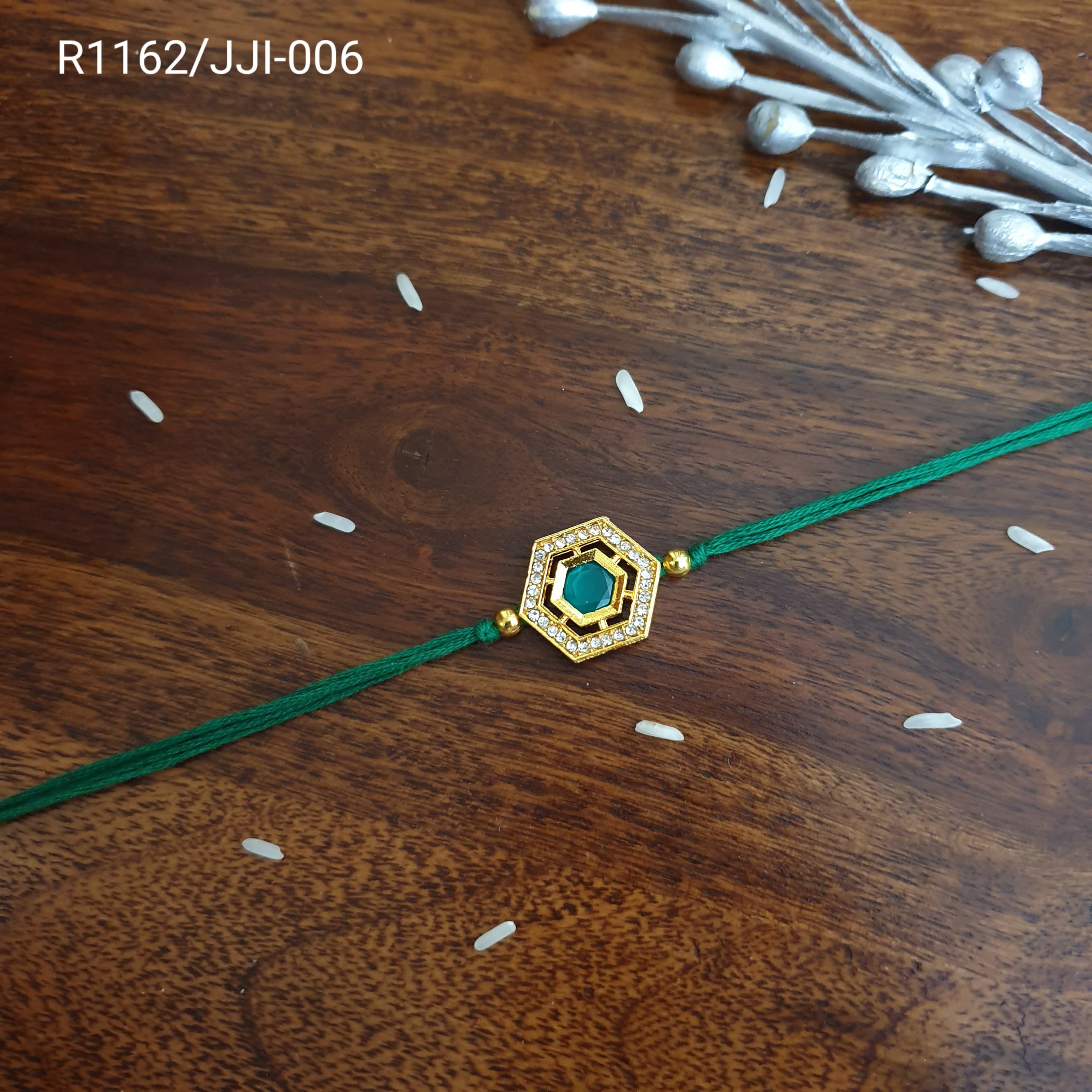 green-stone-ad-rakhi-for-rakshabandhan-pack-of-one-jaipri