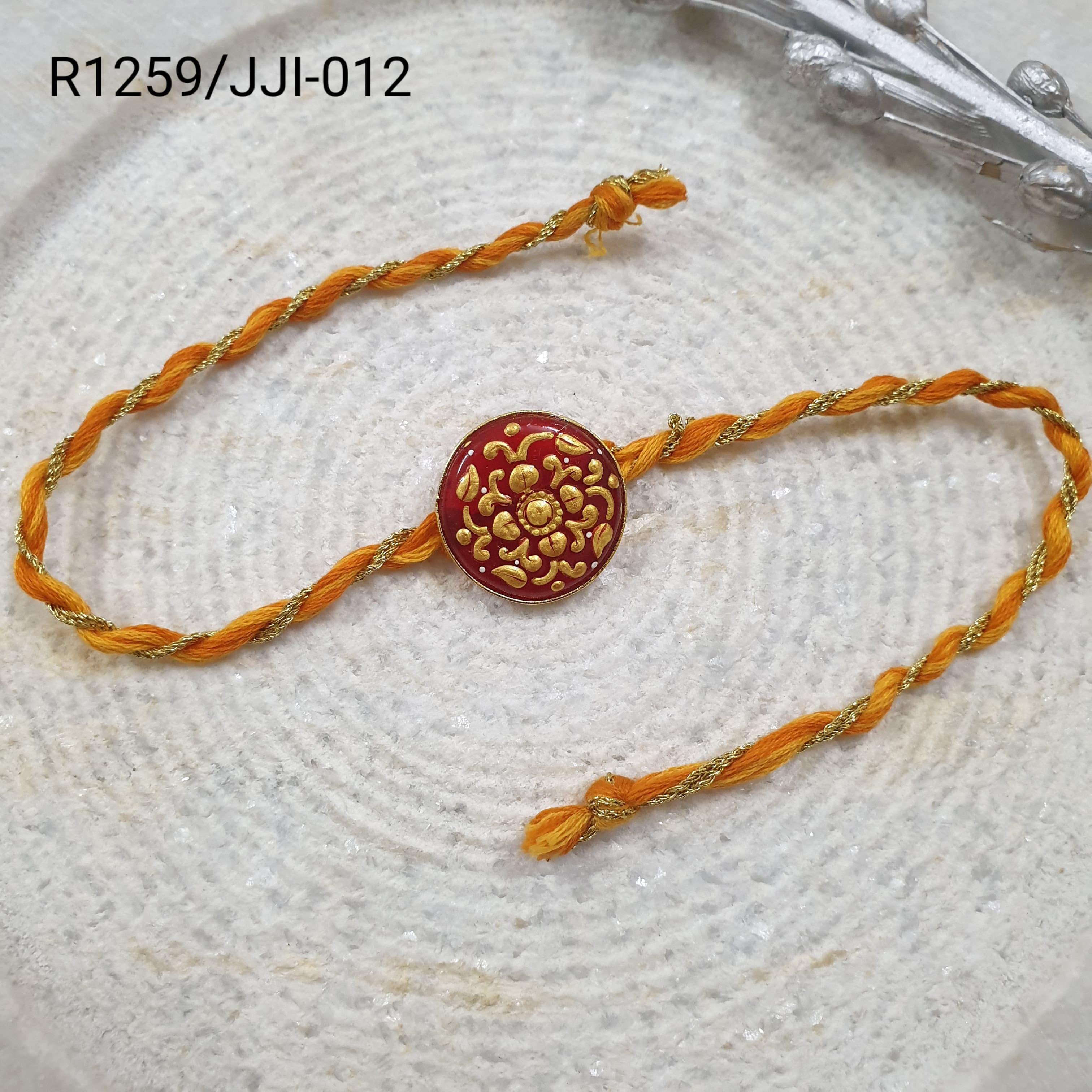 Handpainted Stone Rakhi