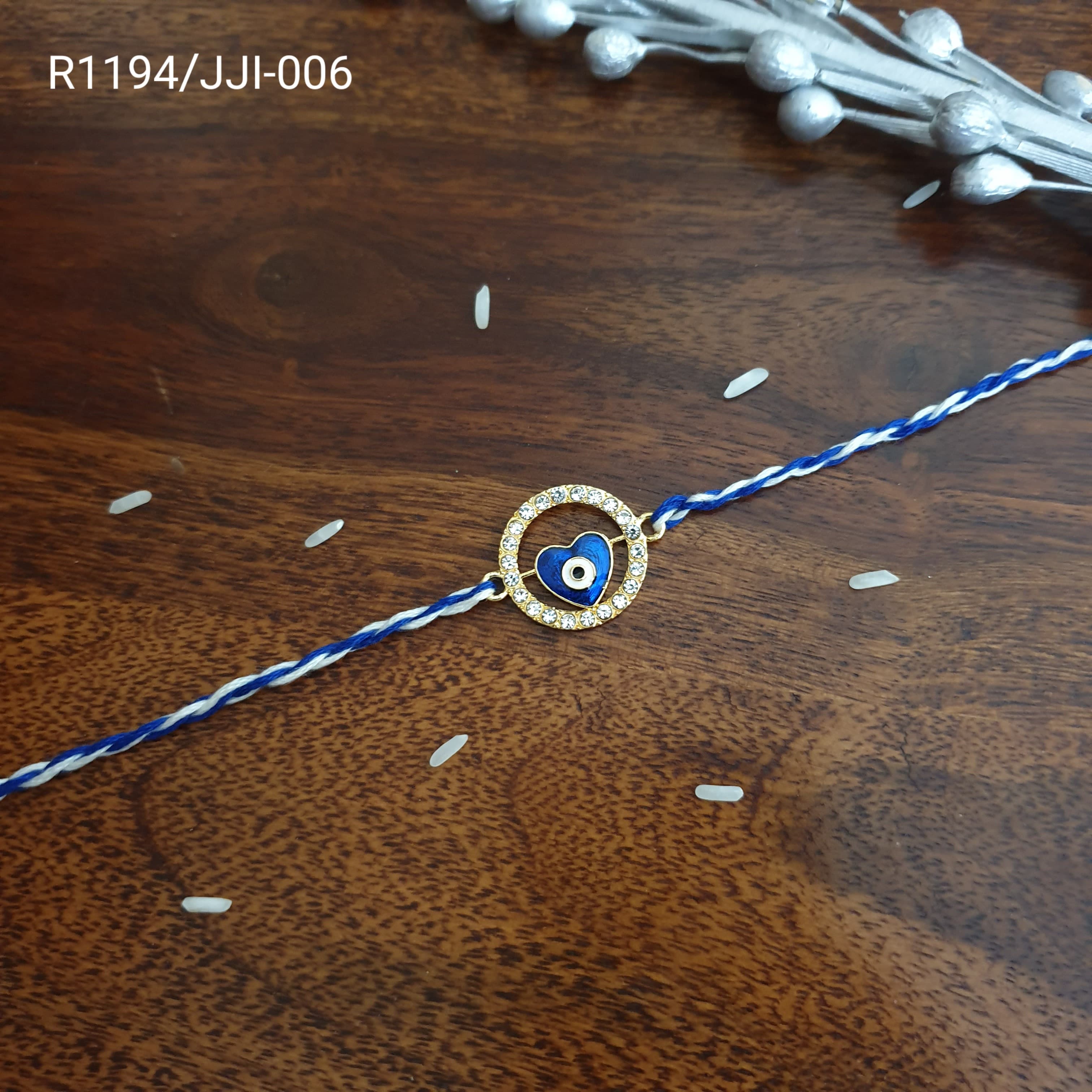 Evil Eye Heart Rakhi For Rakshabandhan