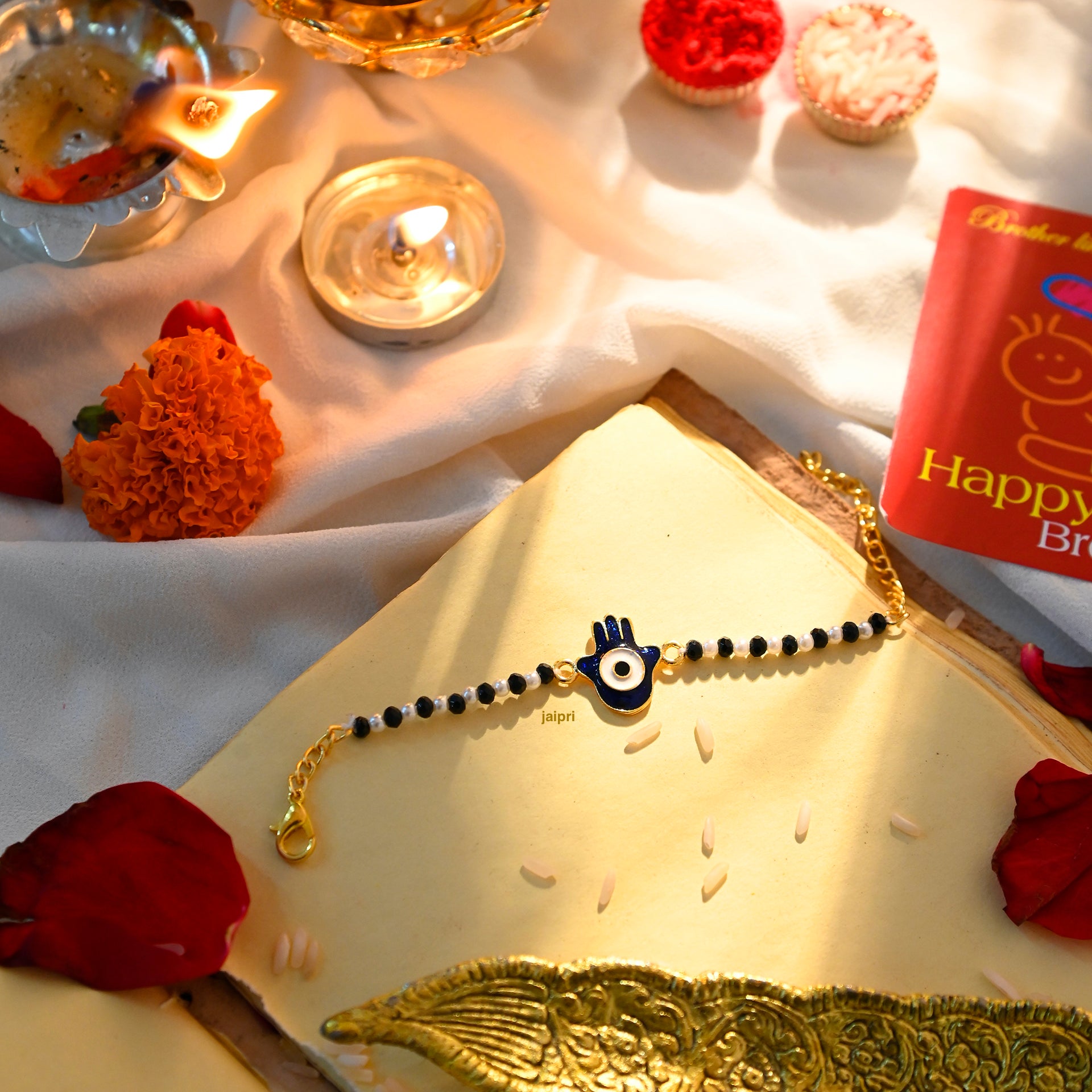Humsa Evil Eye Nazariya Rakhi For Kids