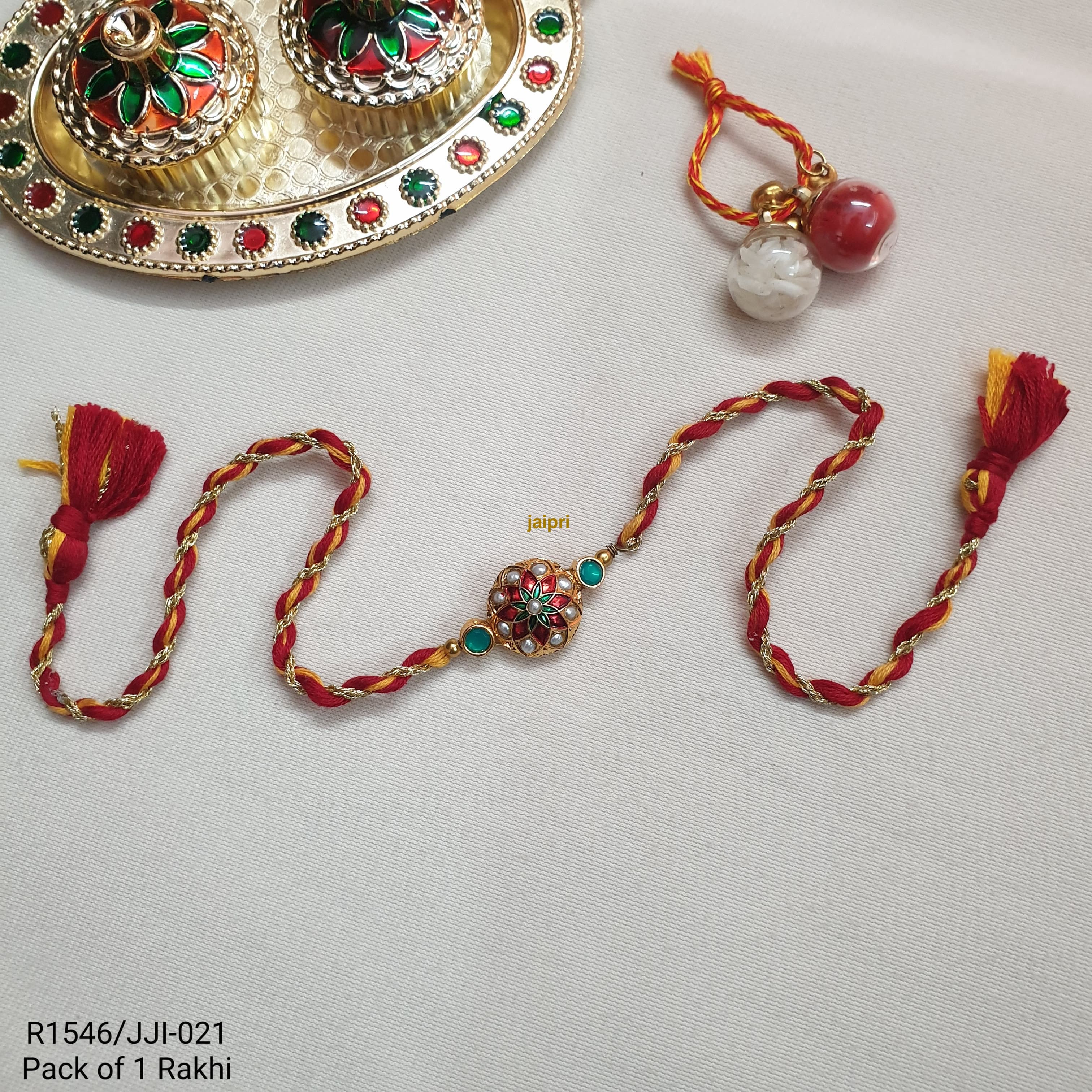 Real Pearl Jadau Rakhi