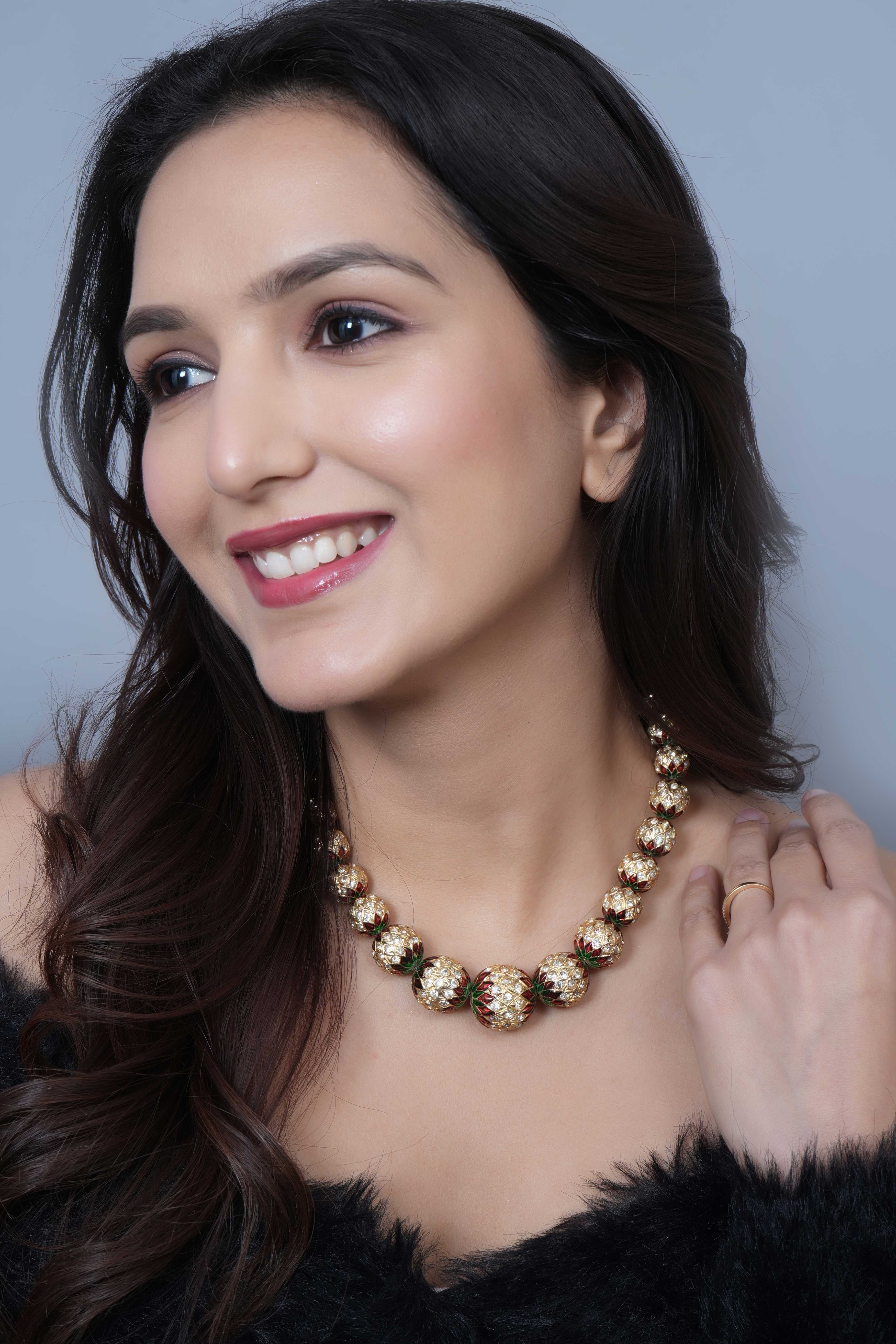 Jadau Meenakari Traditional Beads Necklace