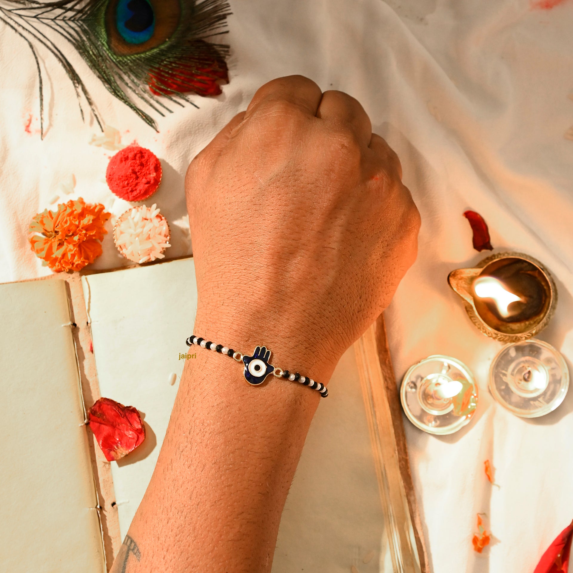 Humsa Evil Eye Nazariya Rakhi For Kids
