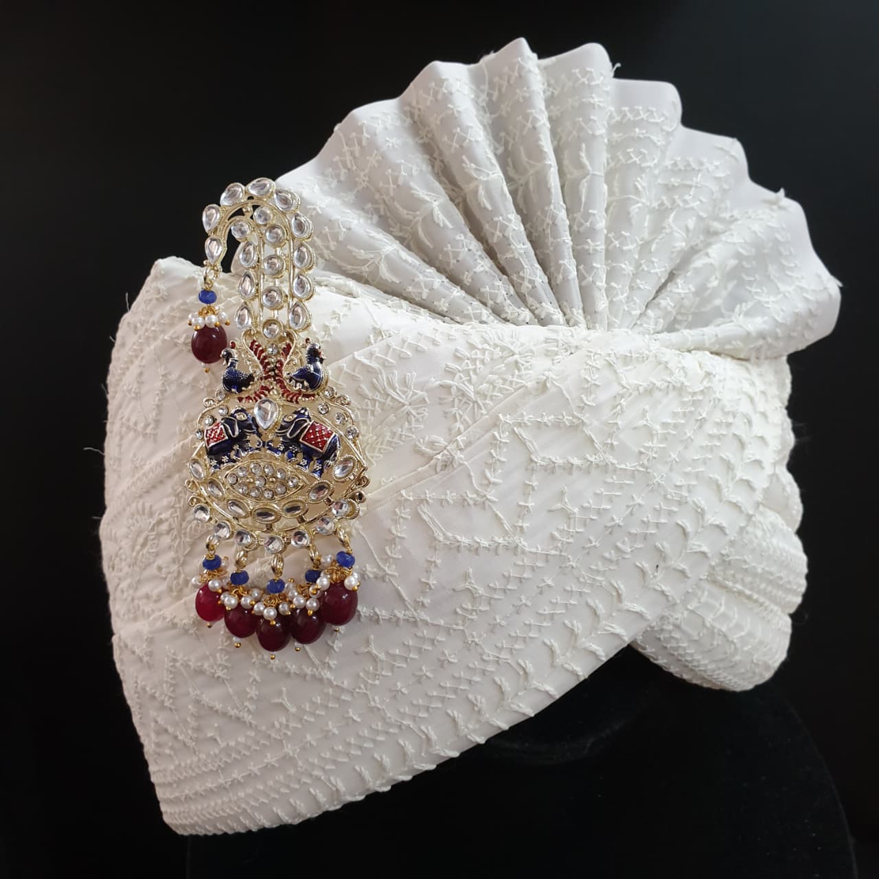 Blue Elephant Kundan Kilangi For Wedding