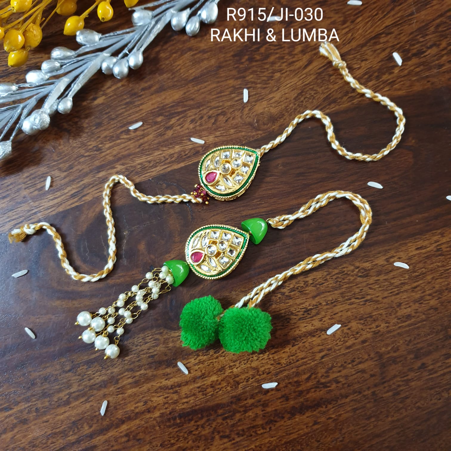 Drop Kundan Rakhi For Bhaiya Bhabhi