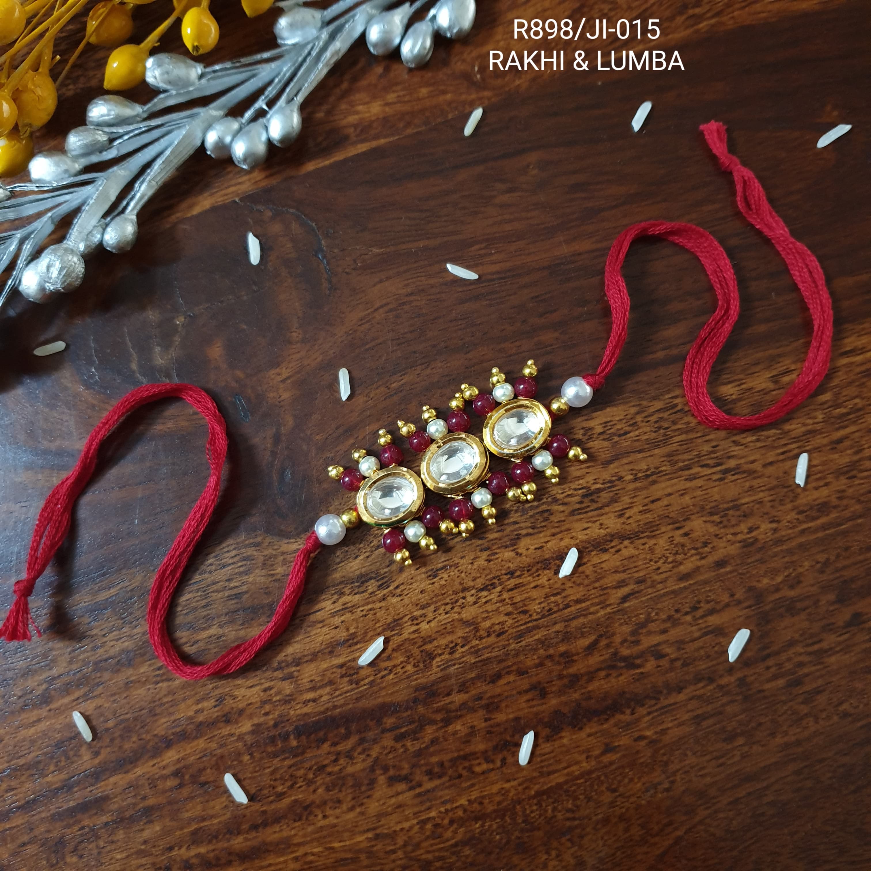 Kundan Caterpillar Rakhi