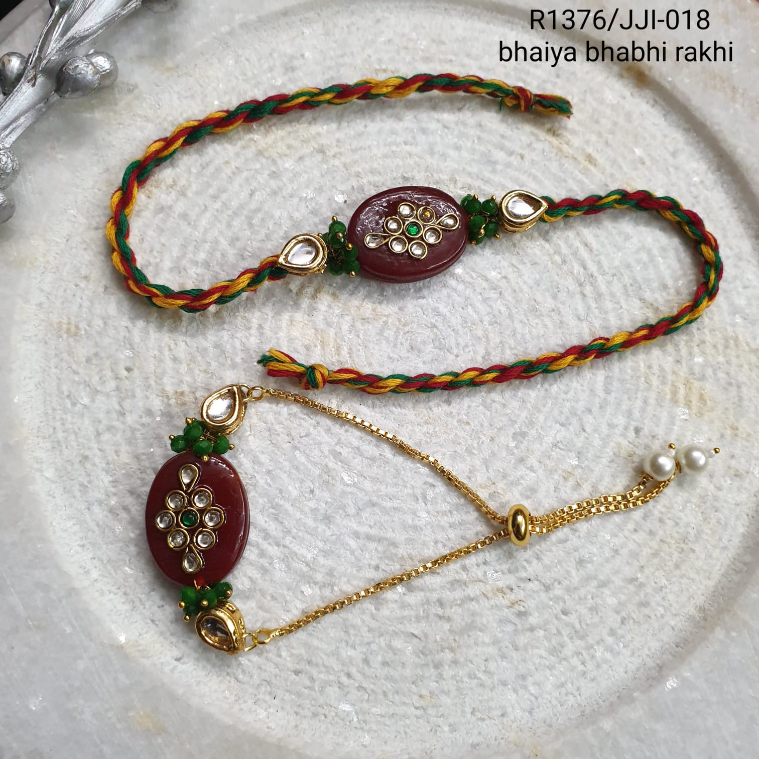 Kundan Bhaiya Bhabhi Rakhi For Rakshabandhan