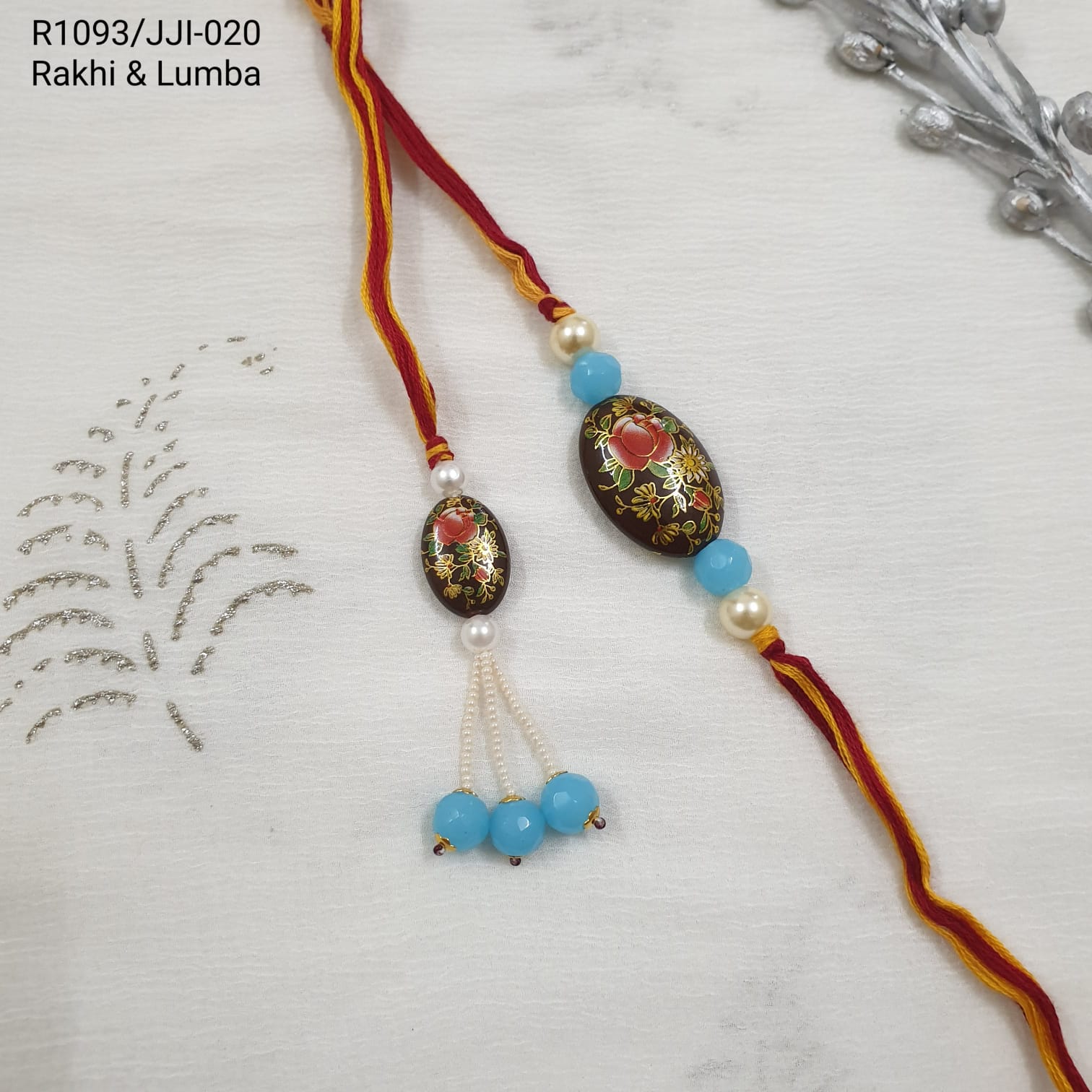 Floral Rakhi Lumba Rakhi For Rakshabandhan