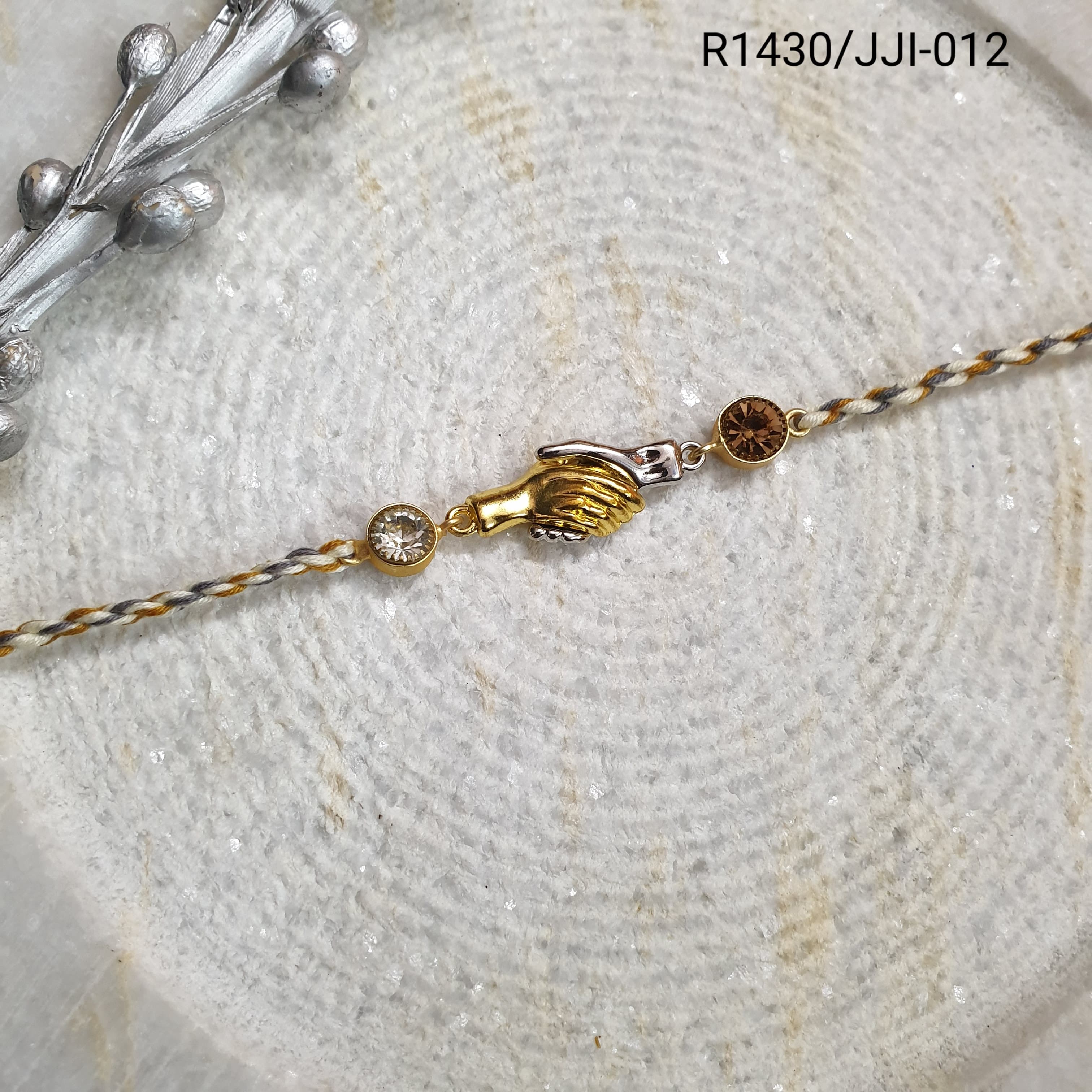 Magnetic Hand Stone Rakhi
