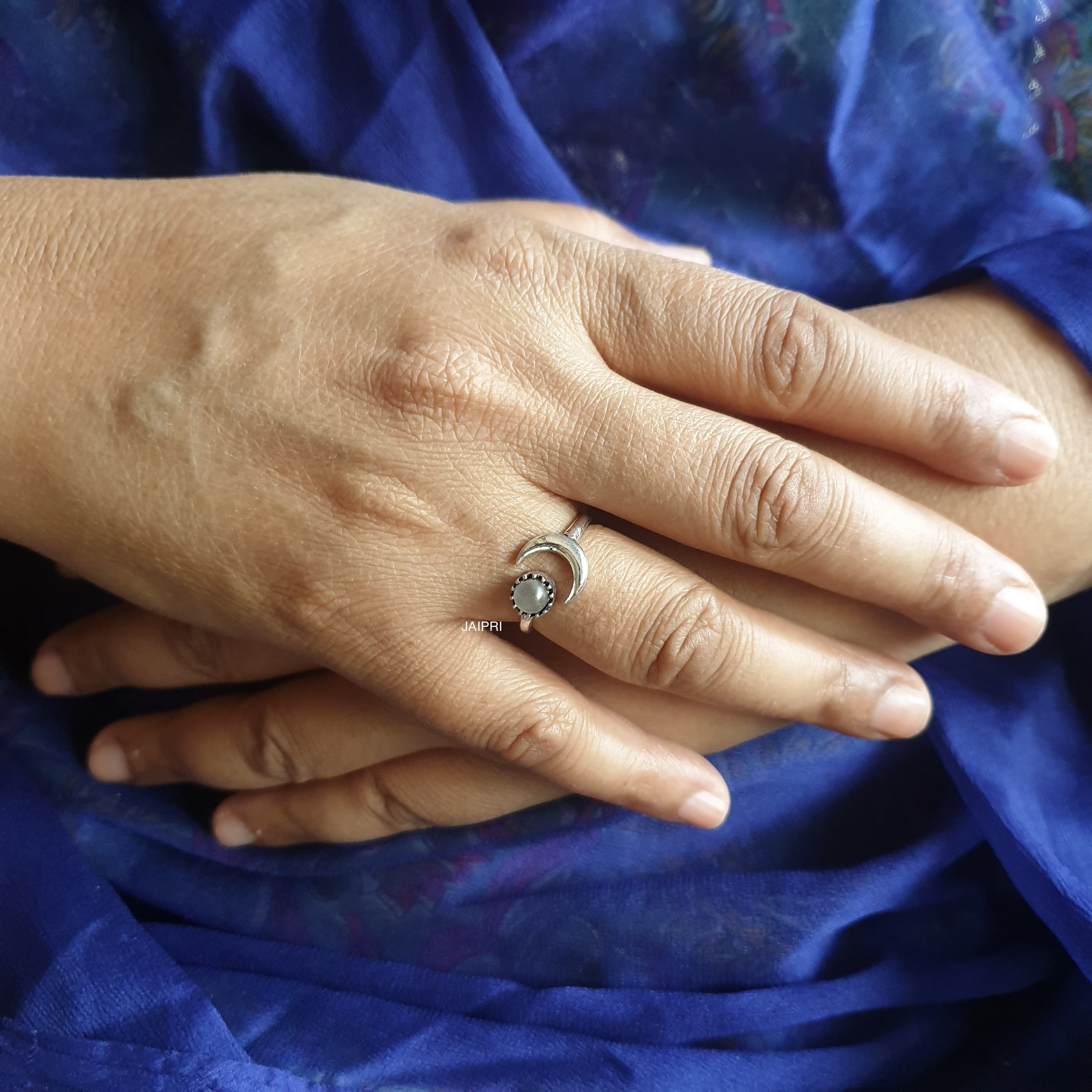 Rainbow Stone Freesize Handmade Ring