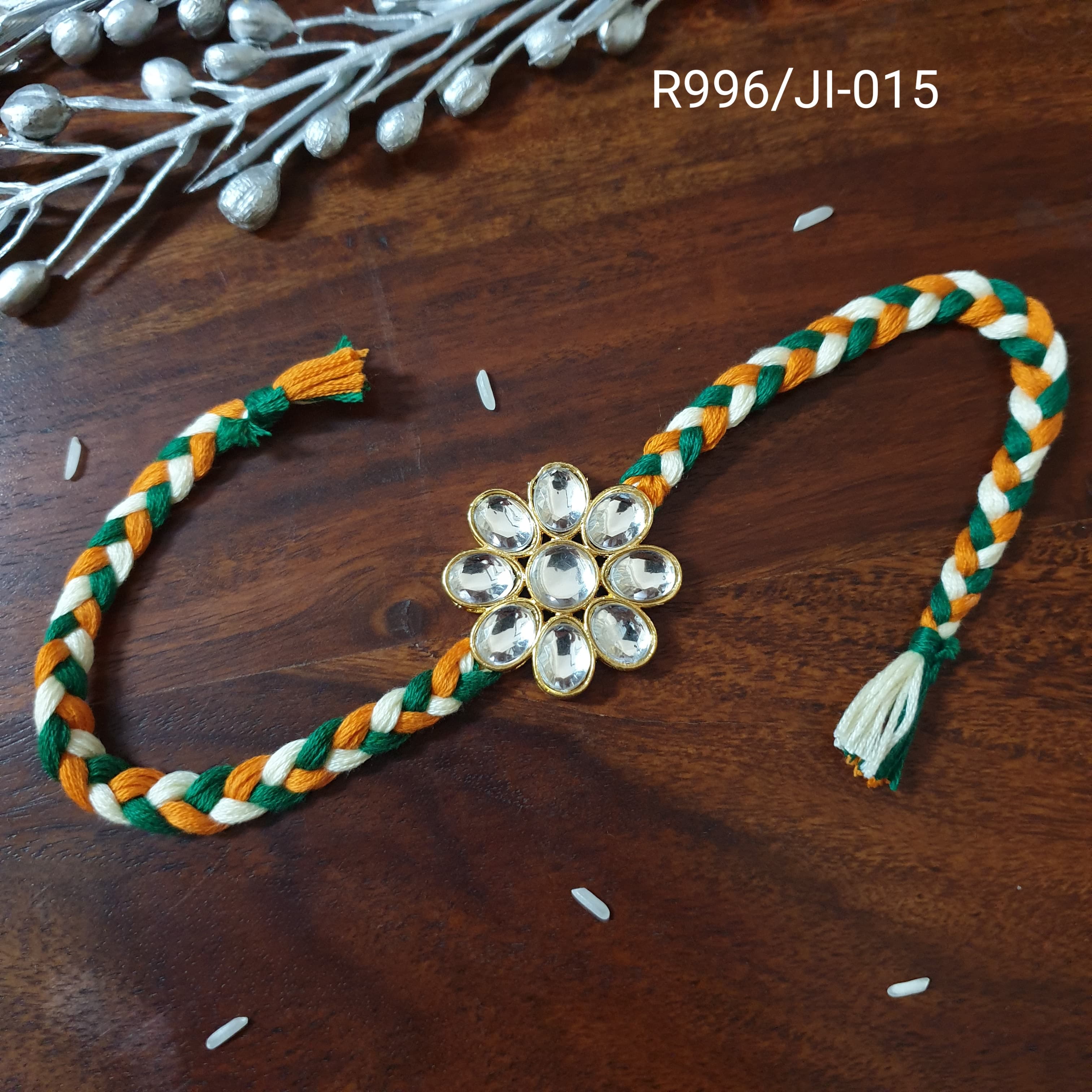Floral Multi Braided Rakhi