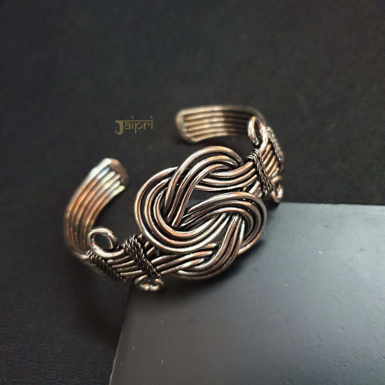 Designer Oxidized Cuff Bangle