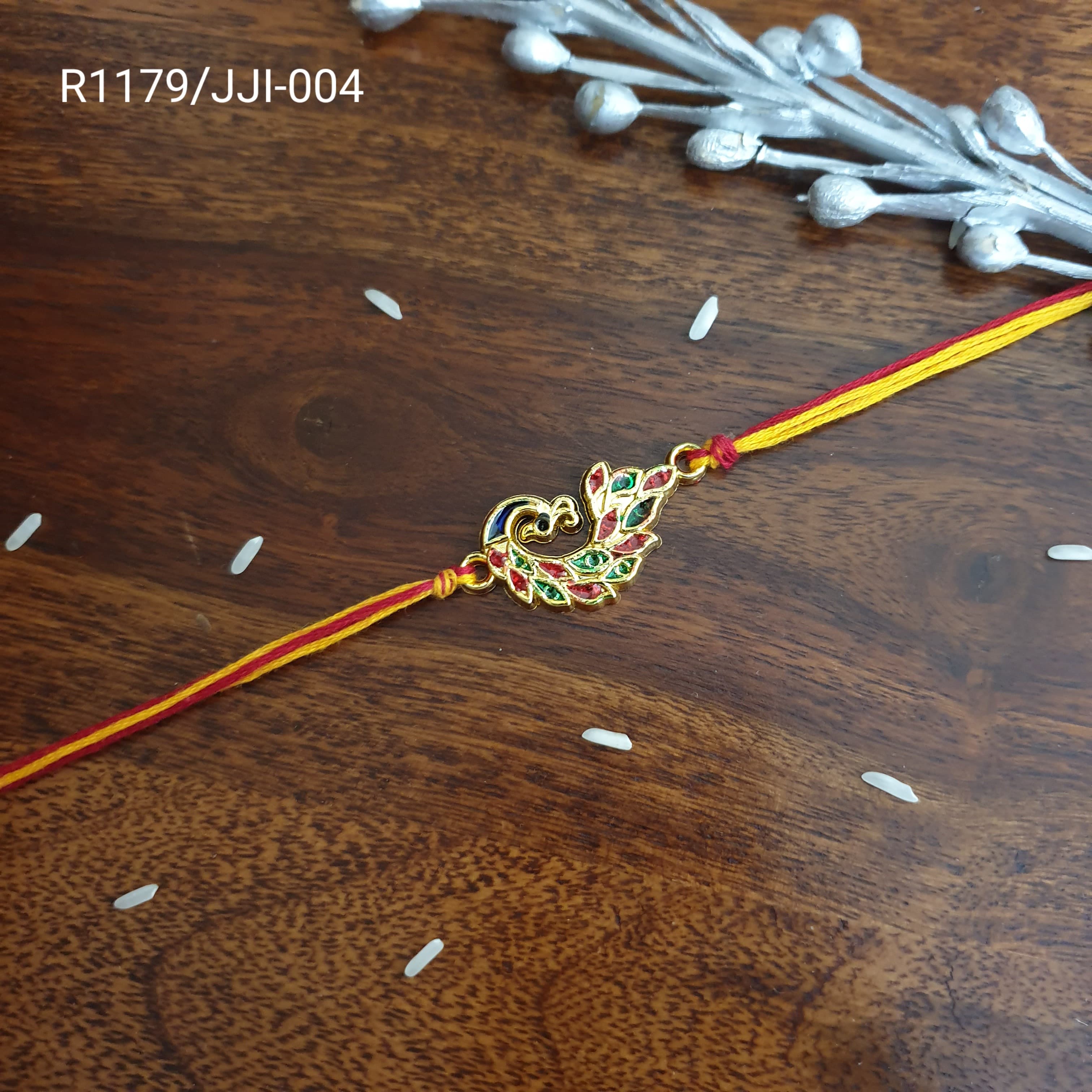 Peacock Meenakari Rakhi For Rakshabandhan