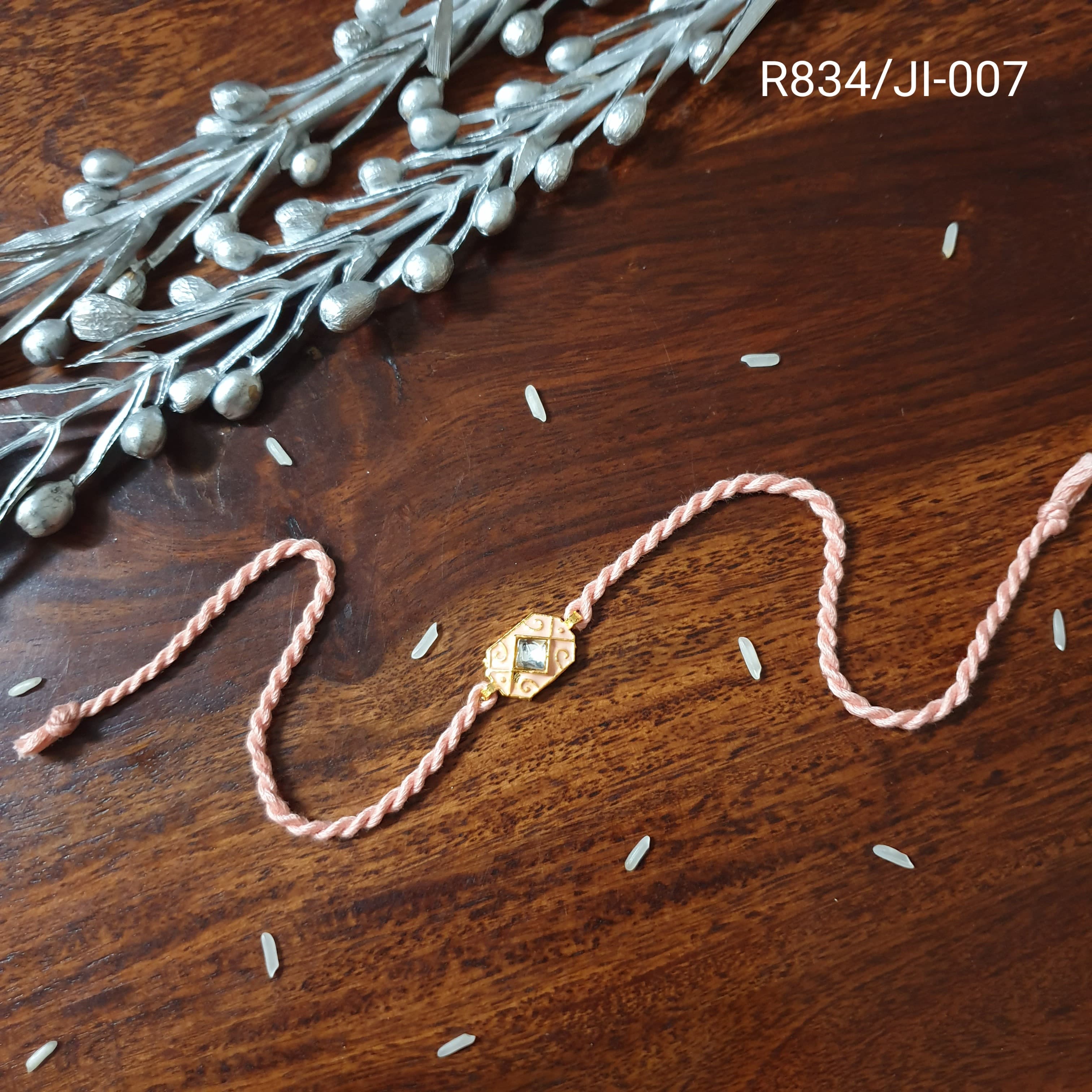Baby Pink Delicate Rakhi