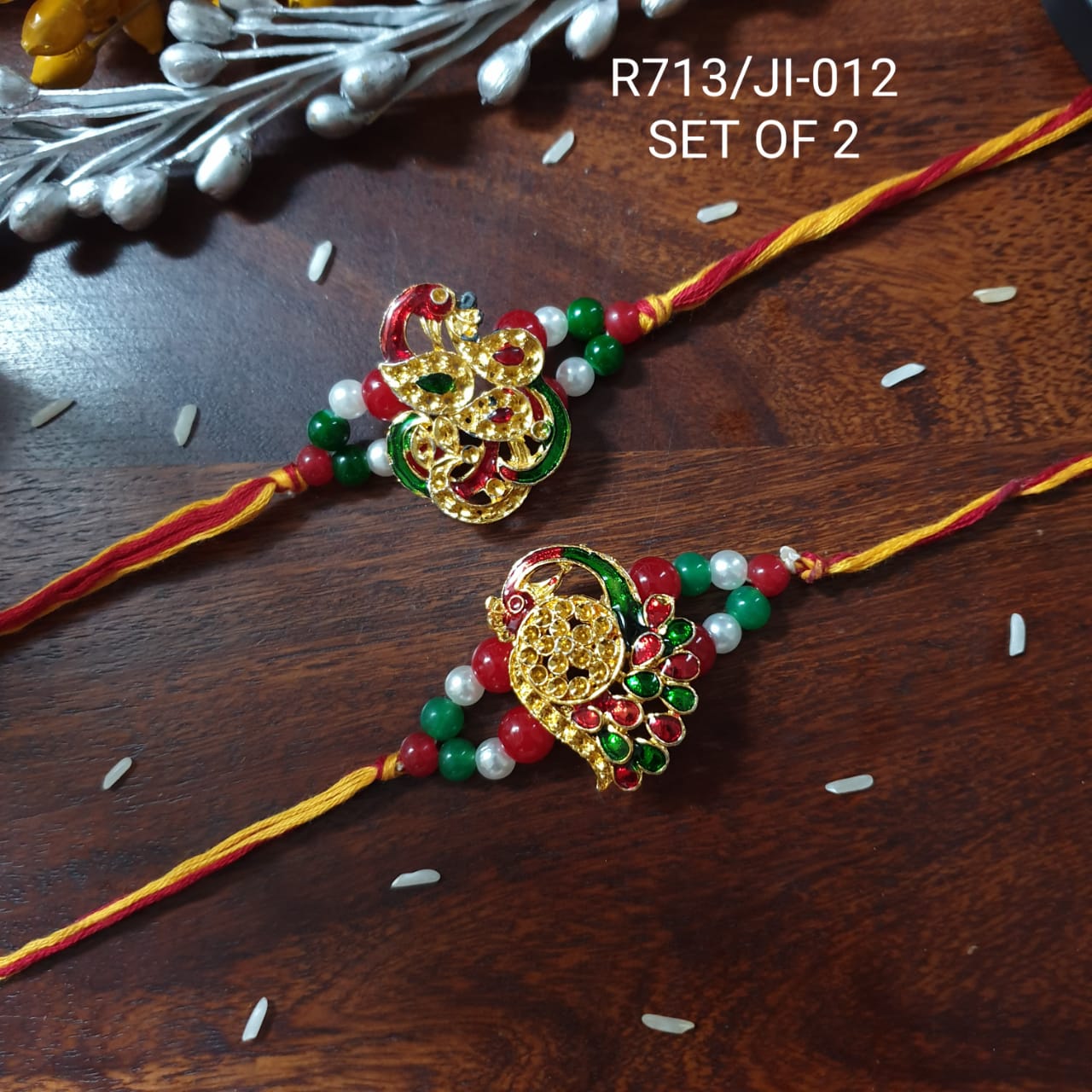 Gold Meenakari Rakhi For Rakshabandhan (Pack Of Two)