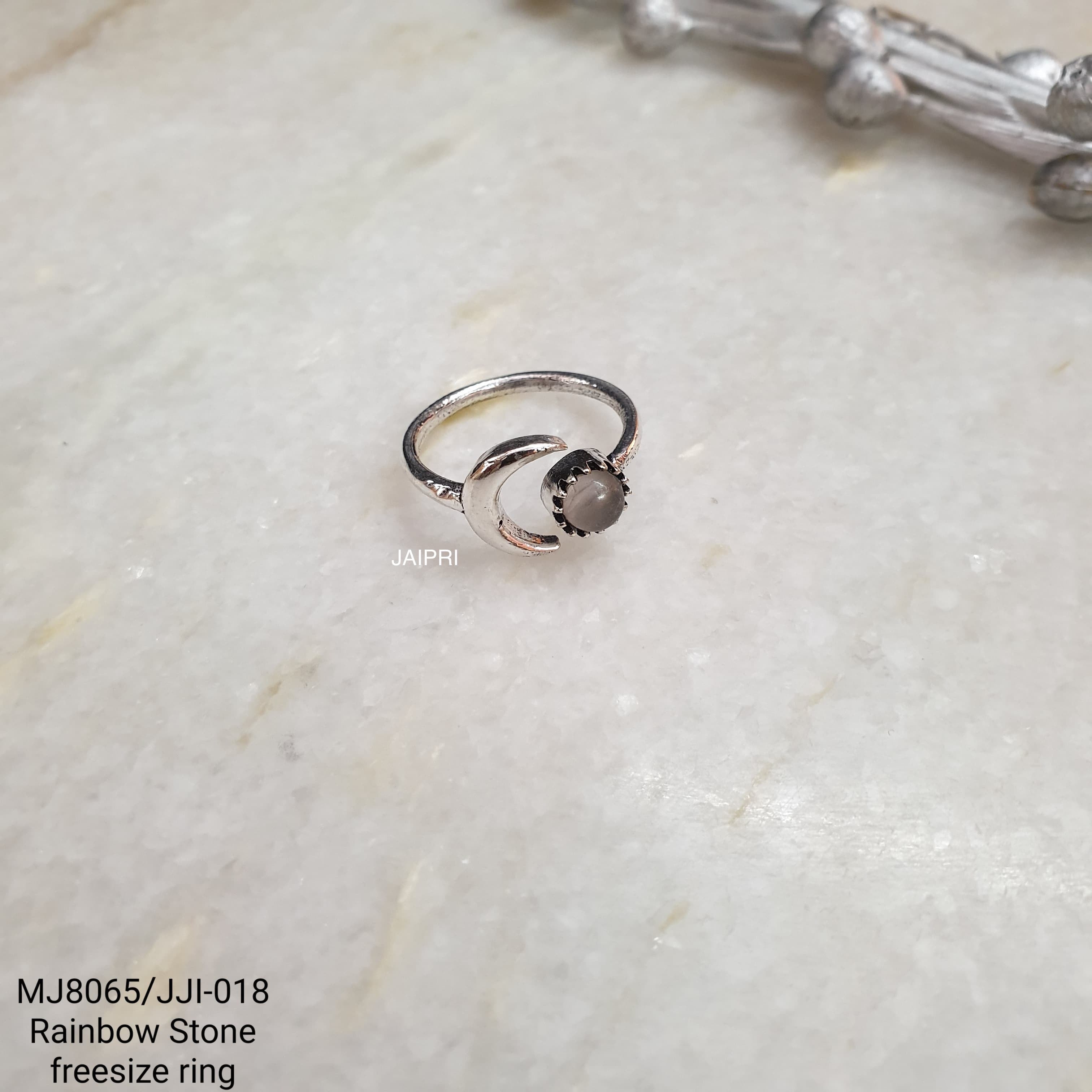 Rainbow Stone Freesize Handmade Ring