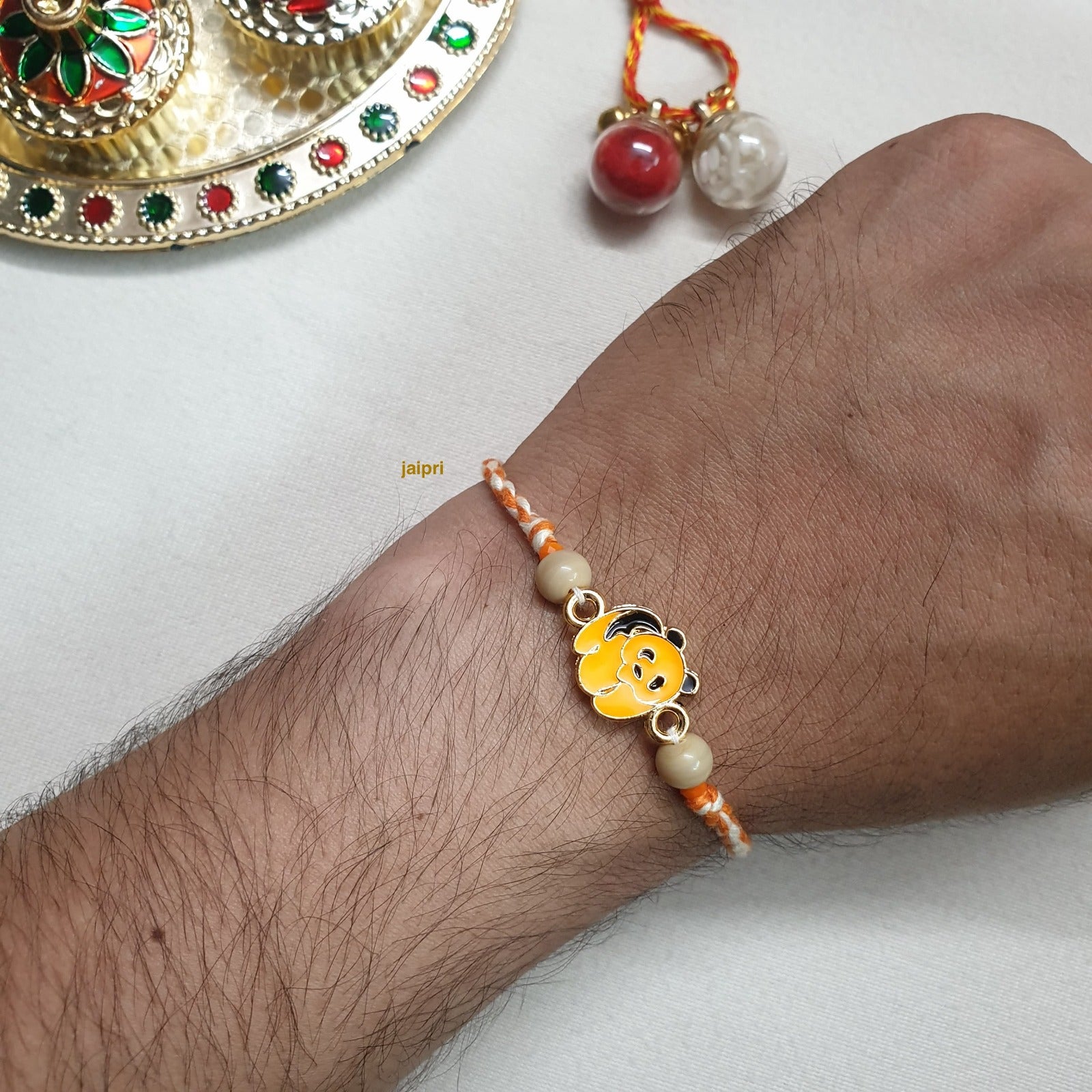 Yellow Panda Rakhi For Kids