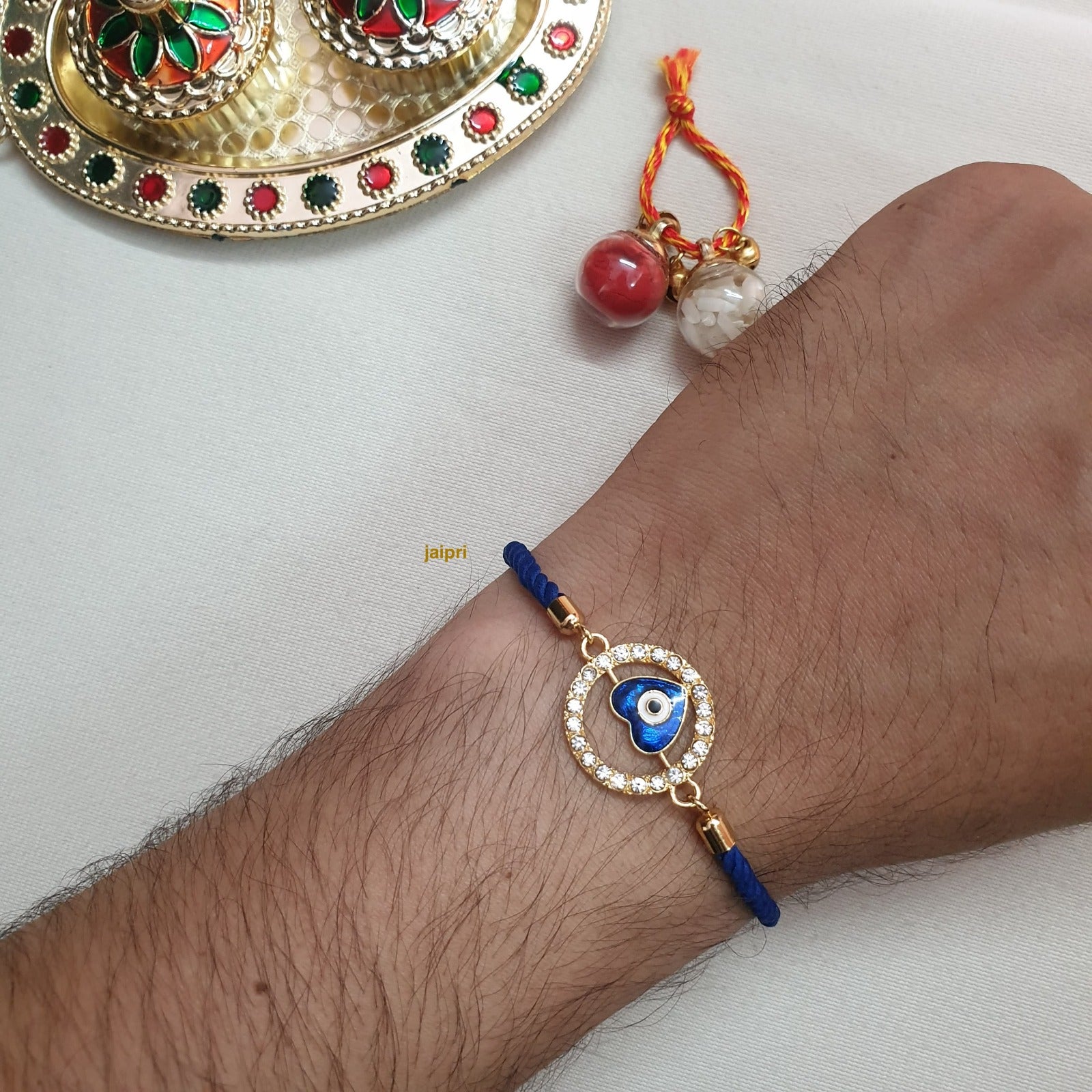 Evil Eye Heart Rakhi