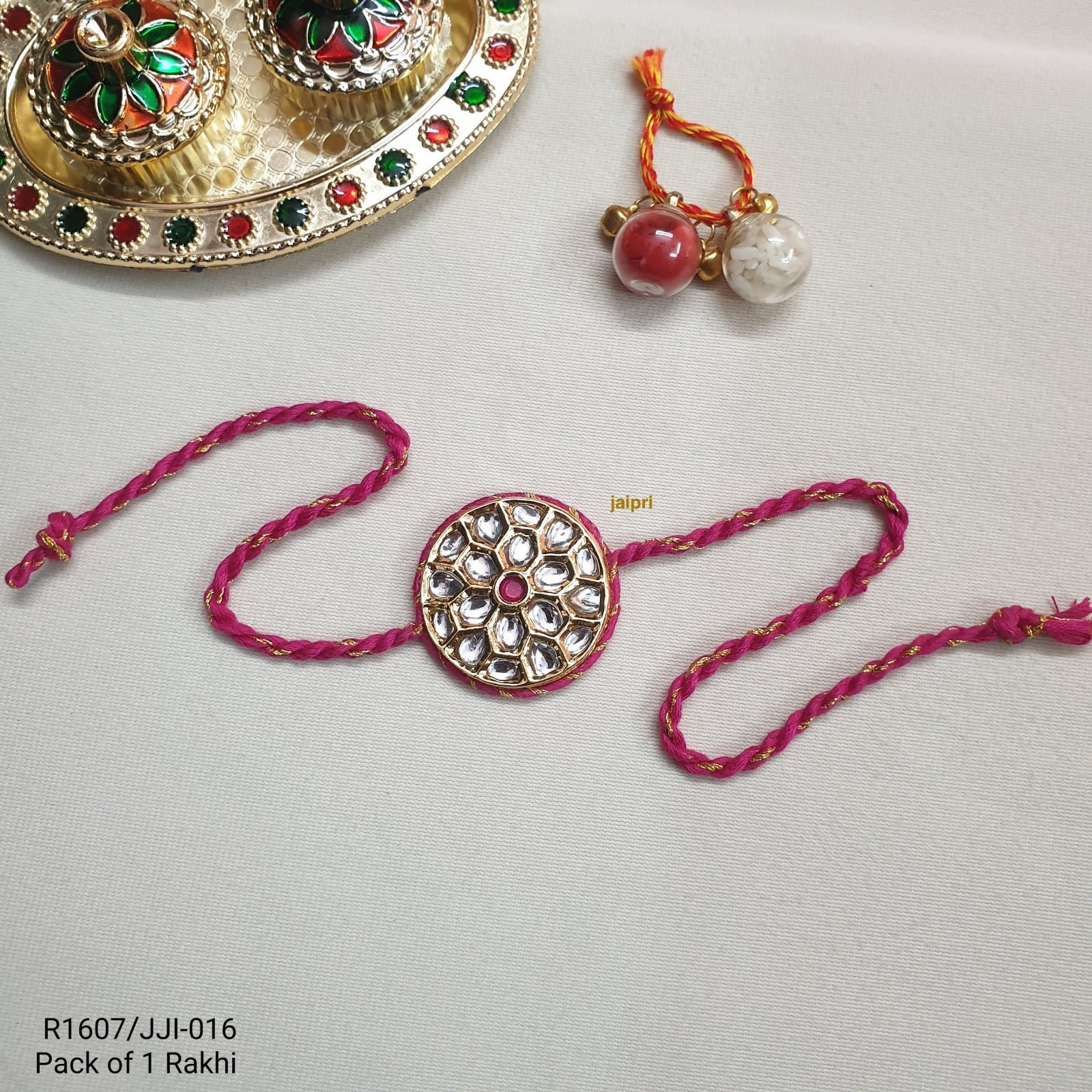 Kundan Traditional Rakhi