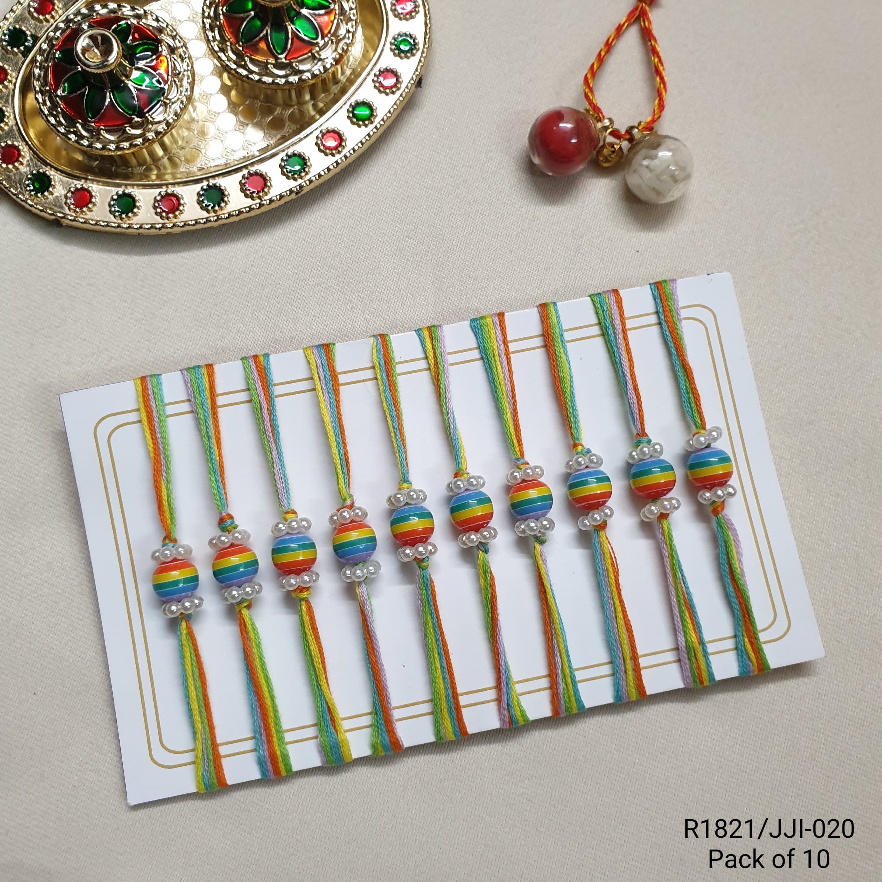 Rainbow Rakhi (Pack of Ten)