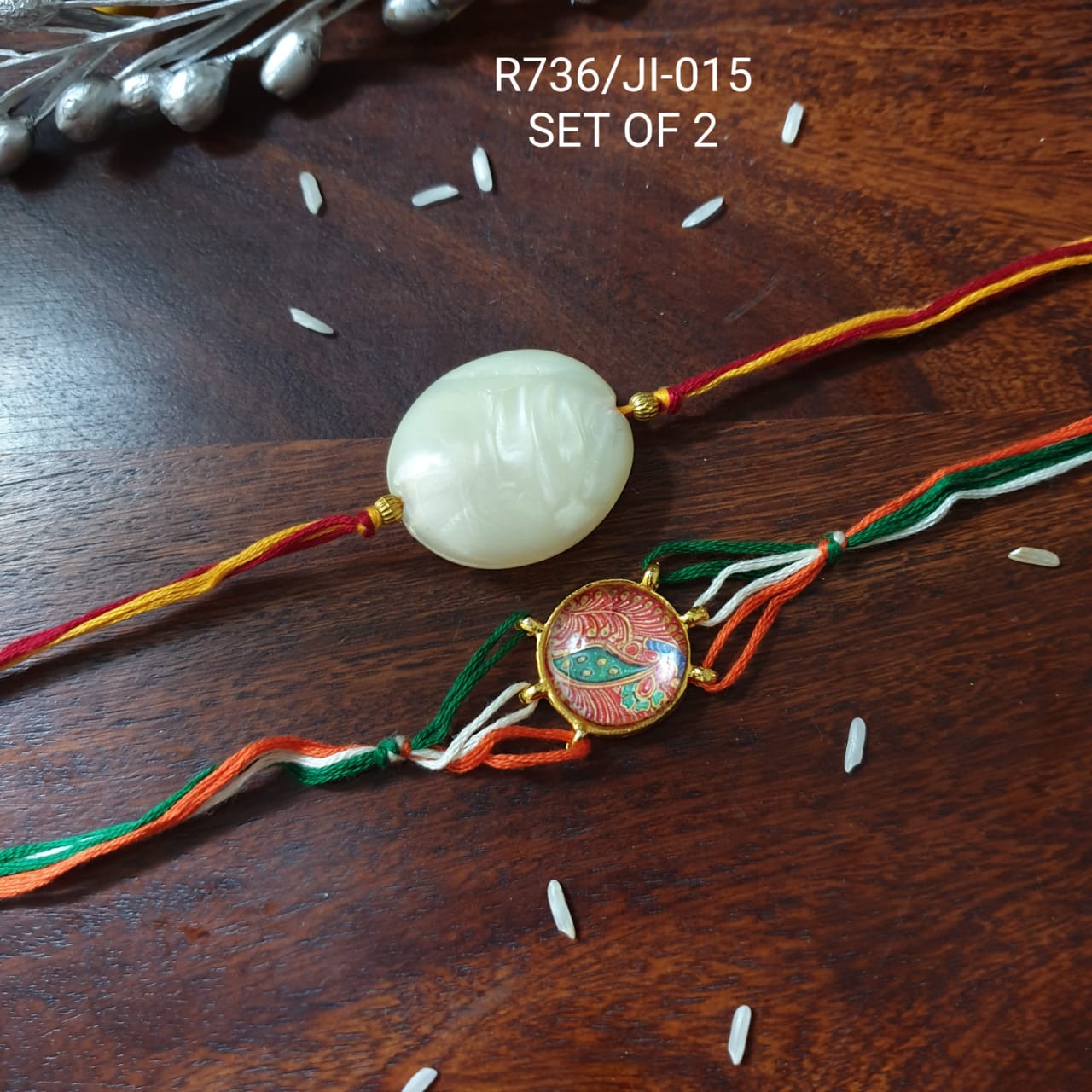 Pearl Rakhi Combo For Rakshabandhan (Pack Of Two)