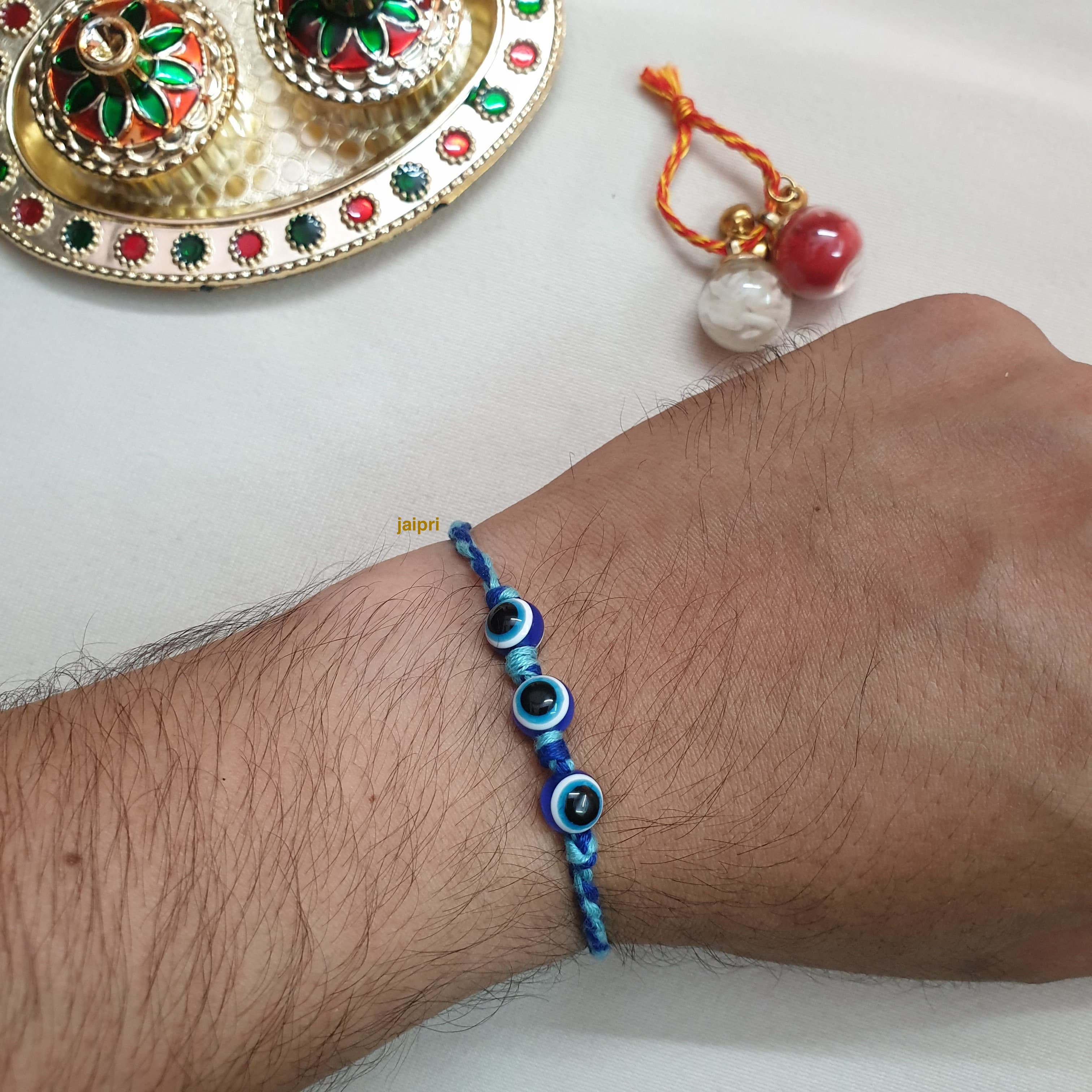 Blue Evil Eye Rakhi