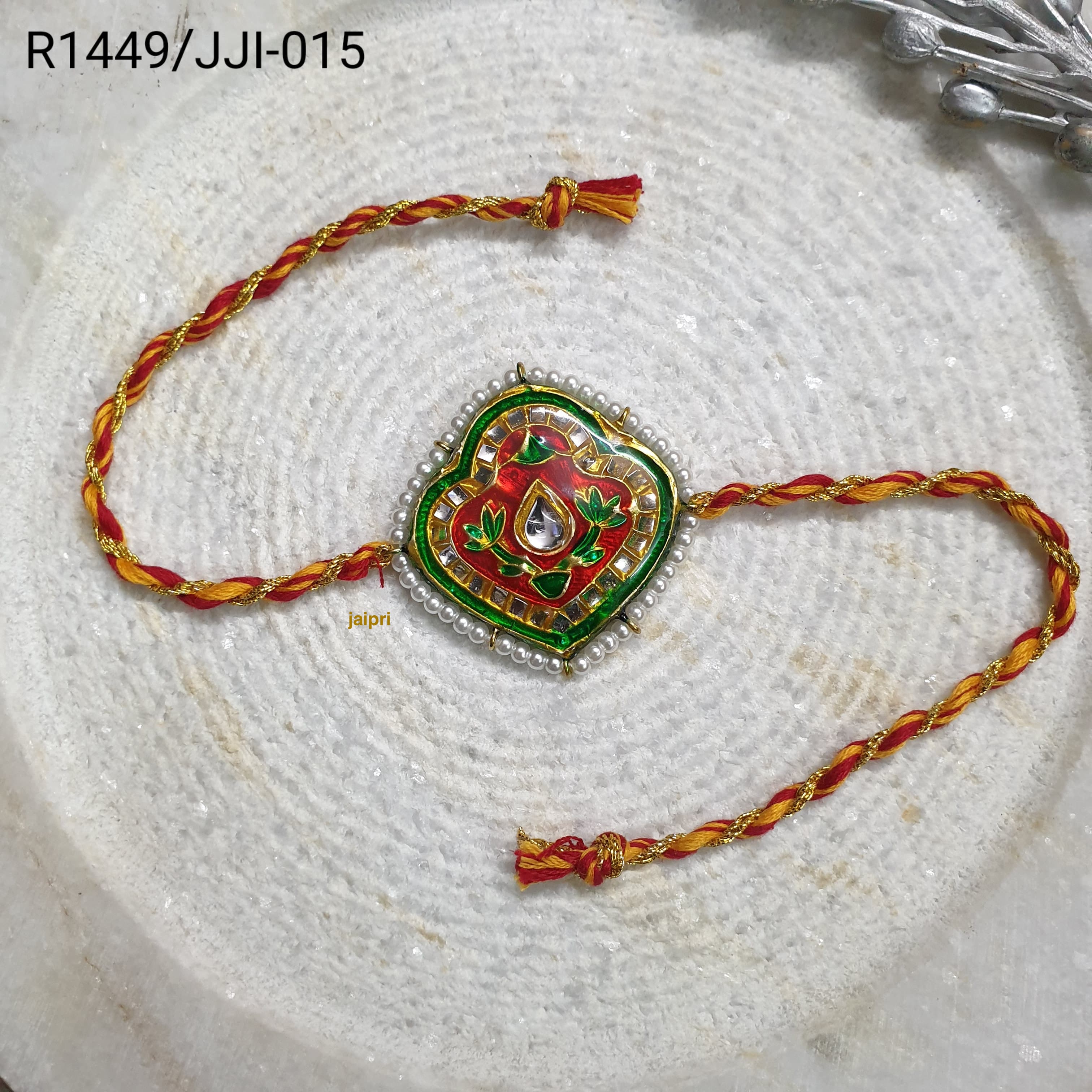 Multi Kundan Meena Rakhi