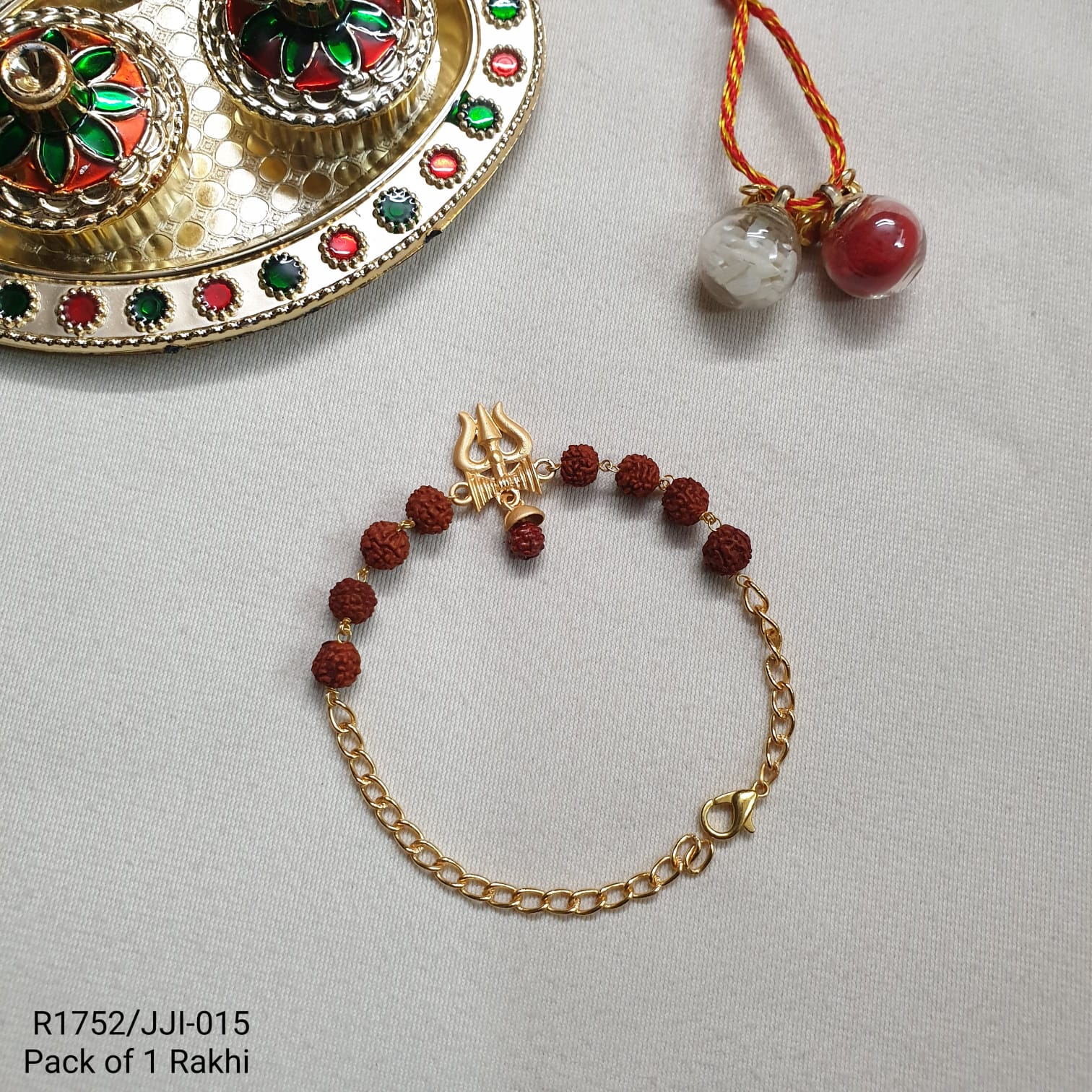 Shiv Rudraksha Rakhi Bracelet