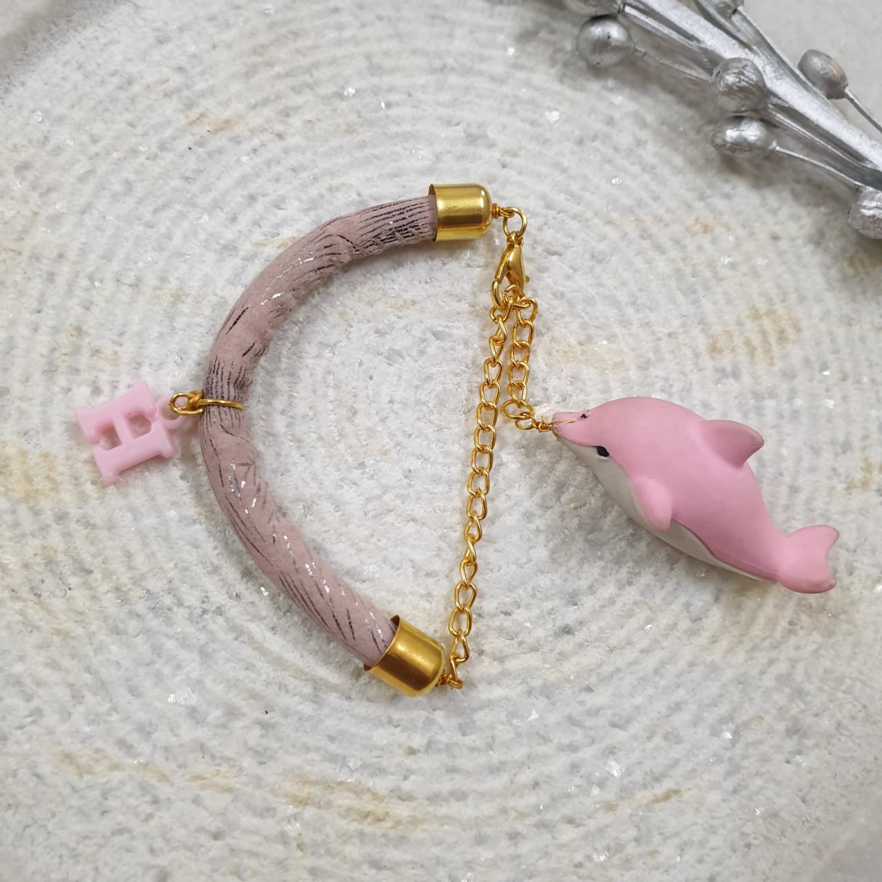 Pink Baby Shark Rakhi For Kids