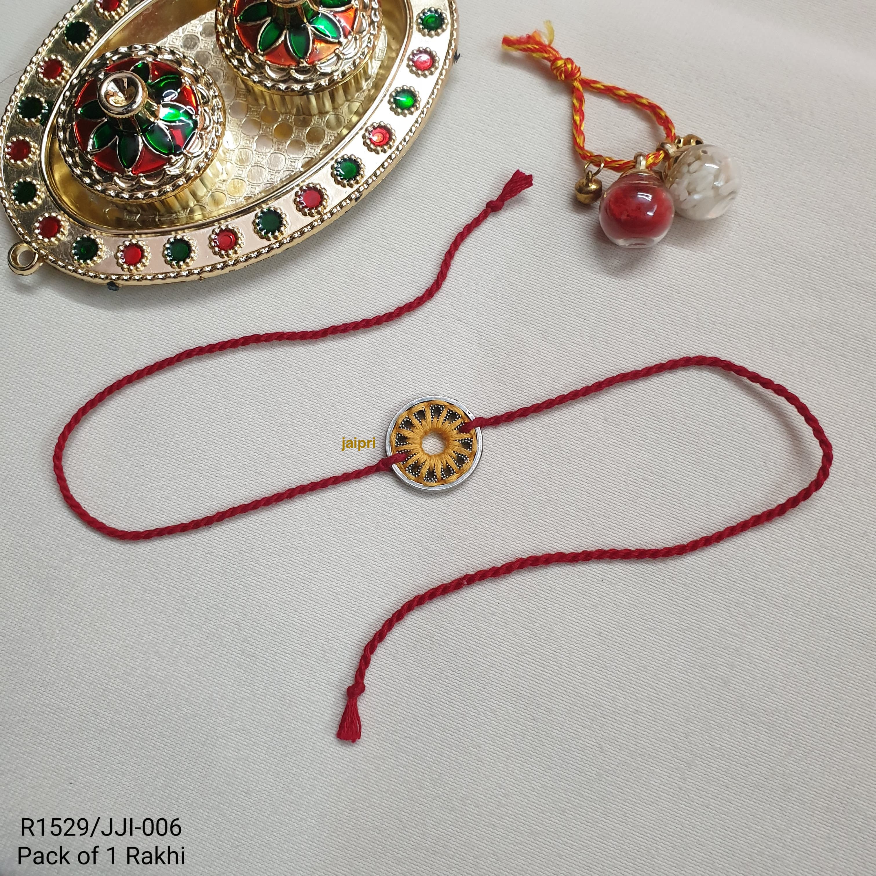 Handmade Oxidised Silver Rakhi