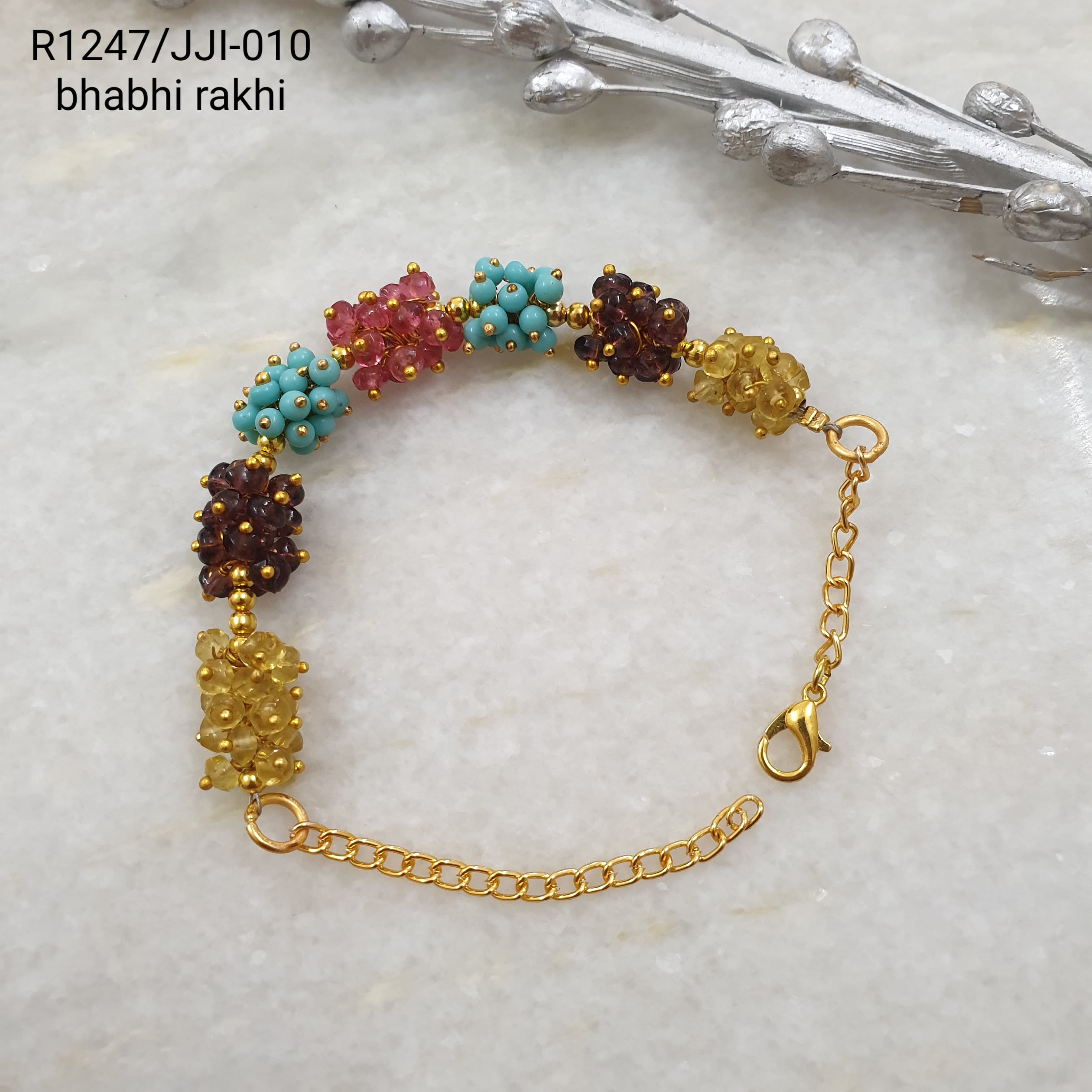 Beaded Bracelet Rakhi For Bhabhi