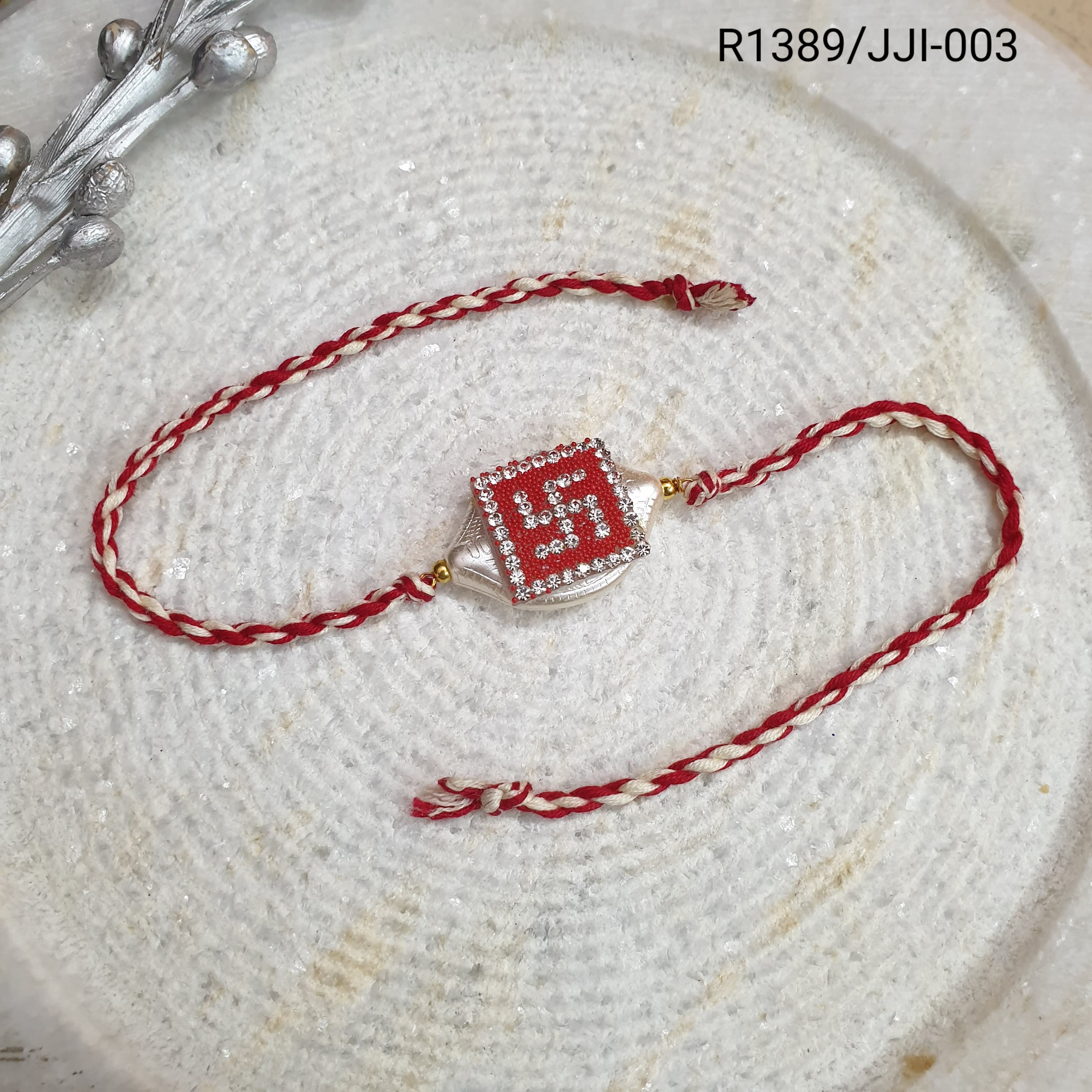 Red Swastik Rakhi