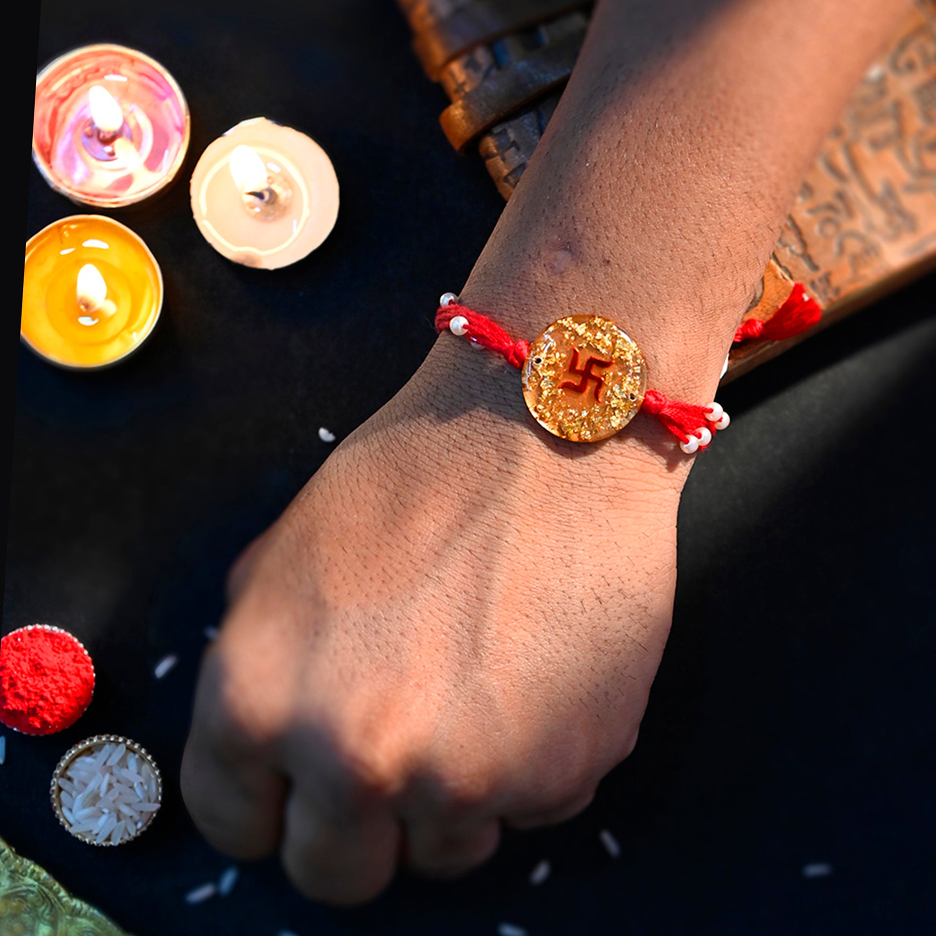 Swastik Rakhi For Rakshabandhan (Pack of One)