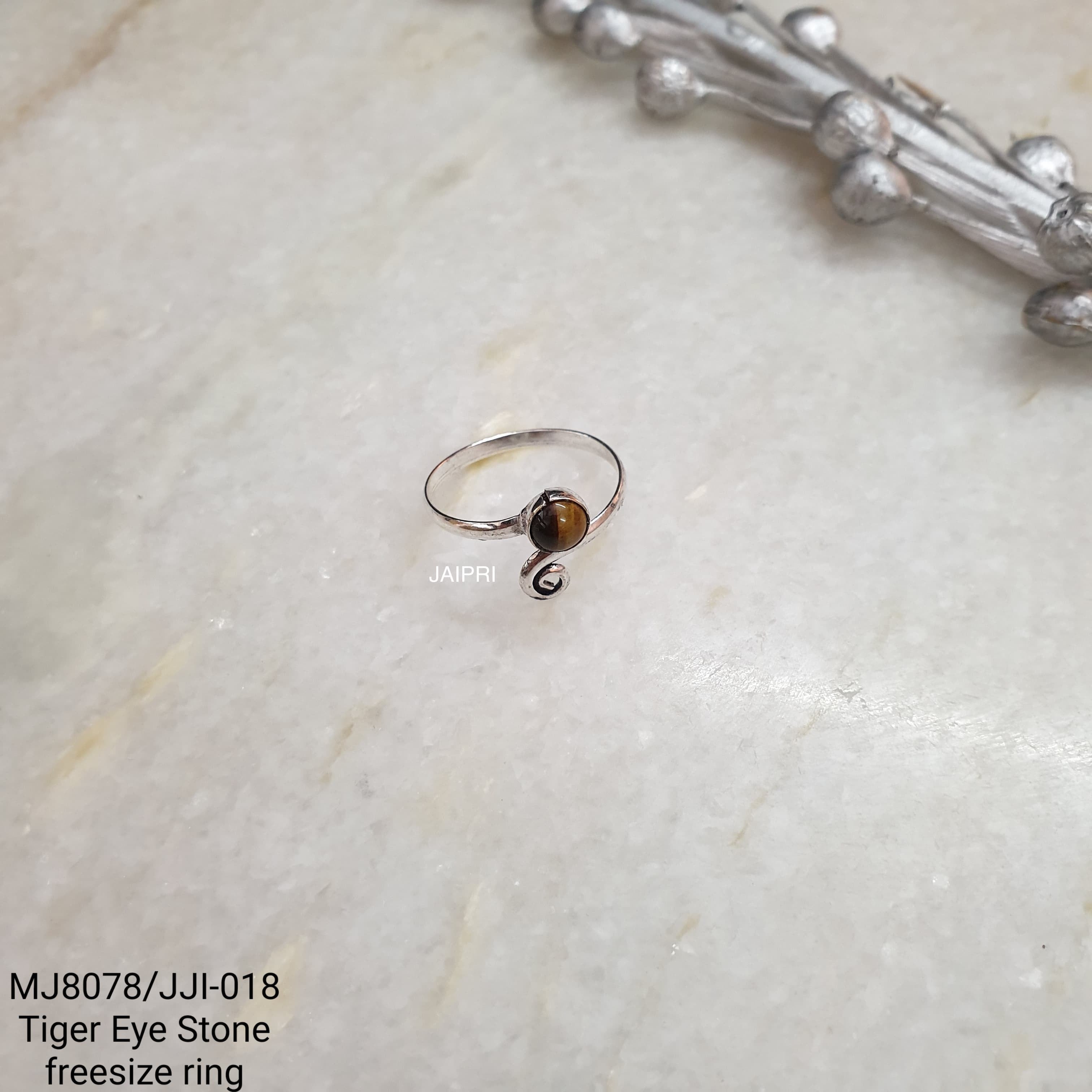 Tiger Eye Stone Designer Adjustable Ring