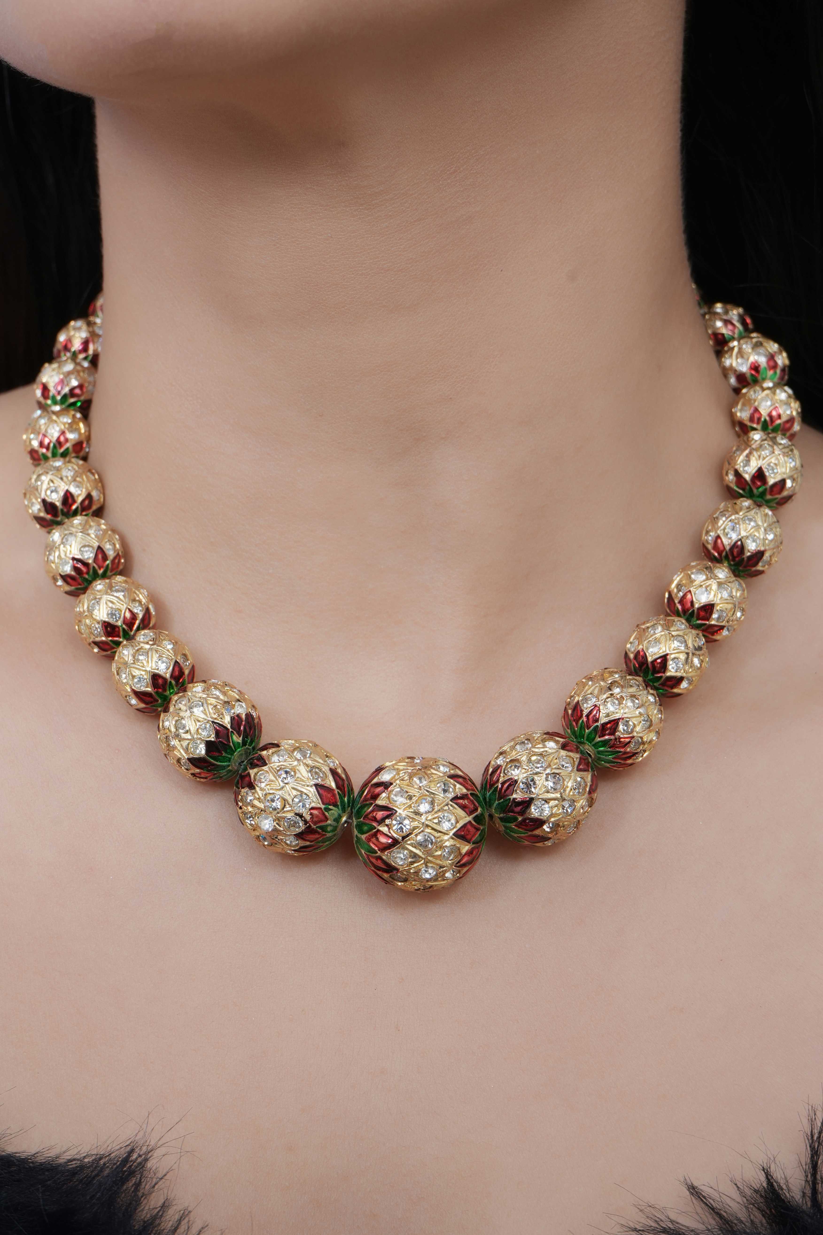 Jadau Meenakari Traditional Beads Necklace