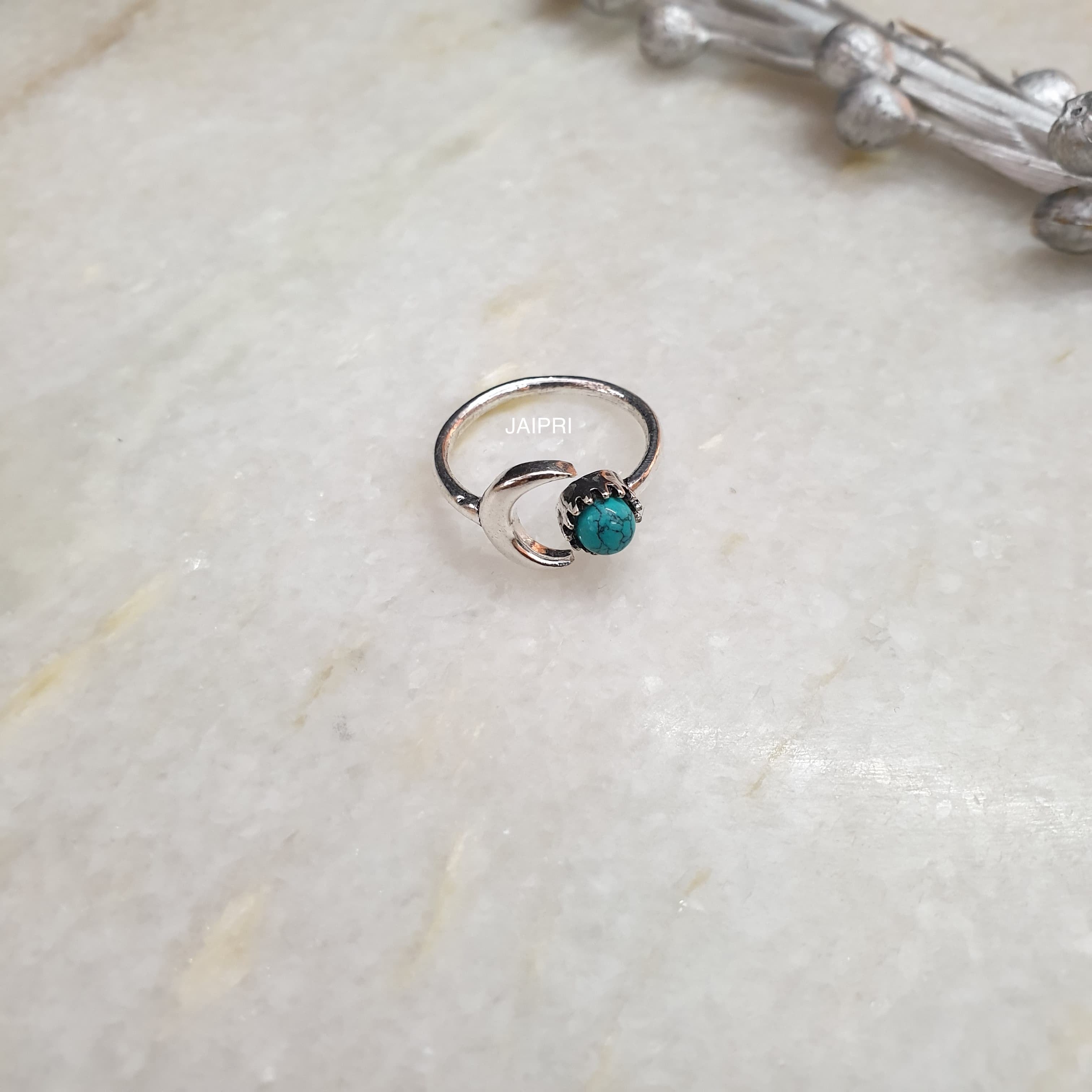 Turquoise Stone Freesize Handmade Ring