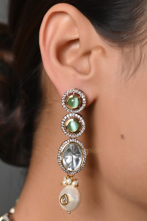 Designer Multi Beads Kundan Polki Necklace