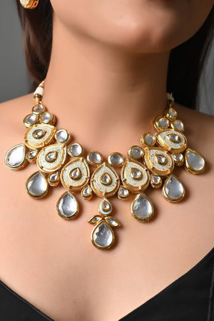 Kundan Polki Meenakari Necklace Set
