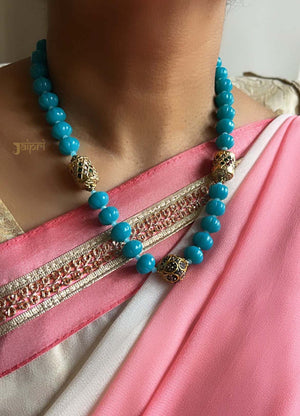 Turquoise Meenakari Adorable Necklace With Earrings