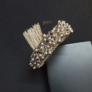 Oxidized Ghungroo Statement Bangle