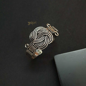 Designer Oxidized Cuff Bangle